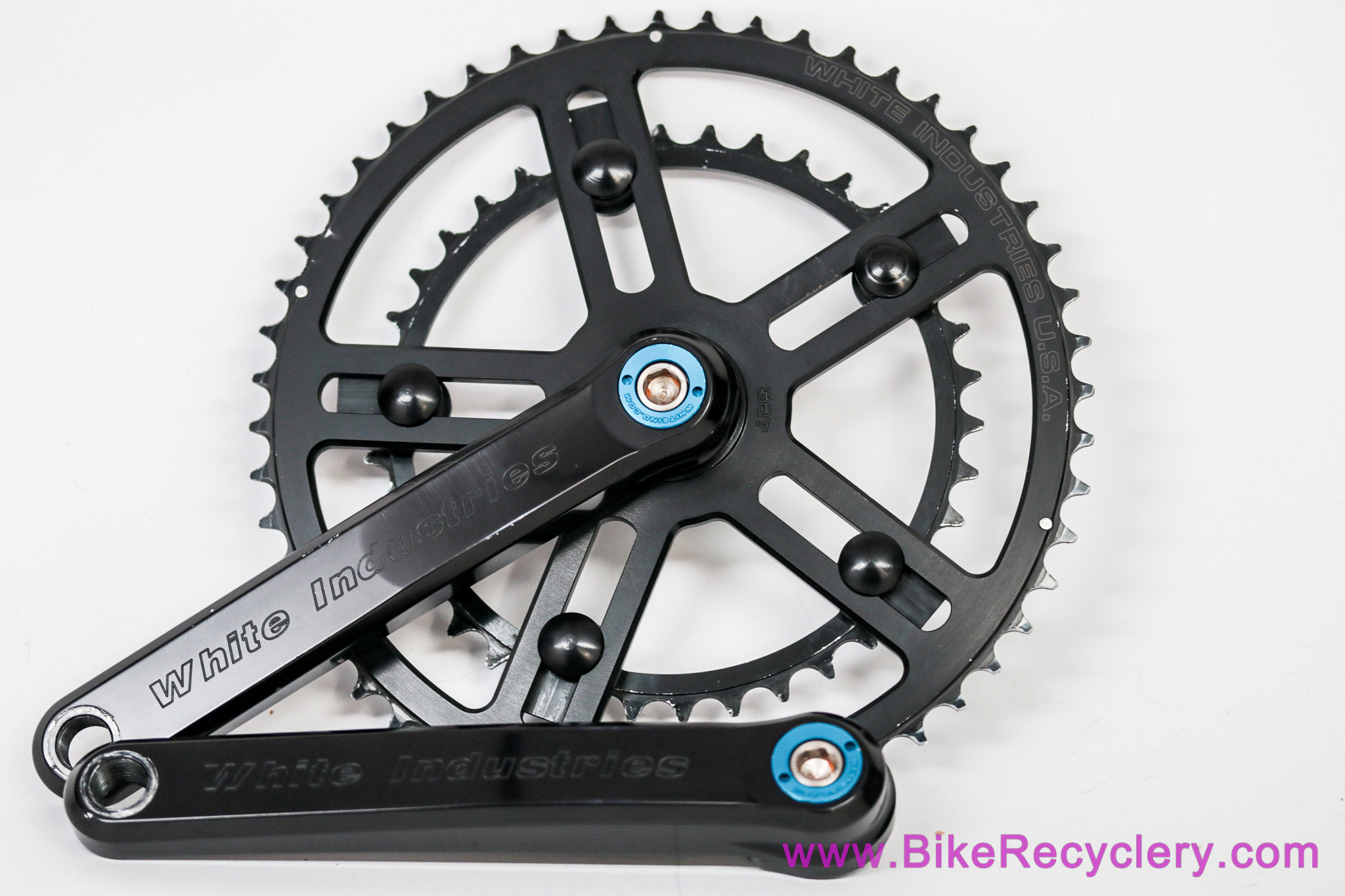 White Industries VBC Square Taper Road Crank: 165mm x 52/38t (Near Mint+ LOW MILES)