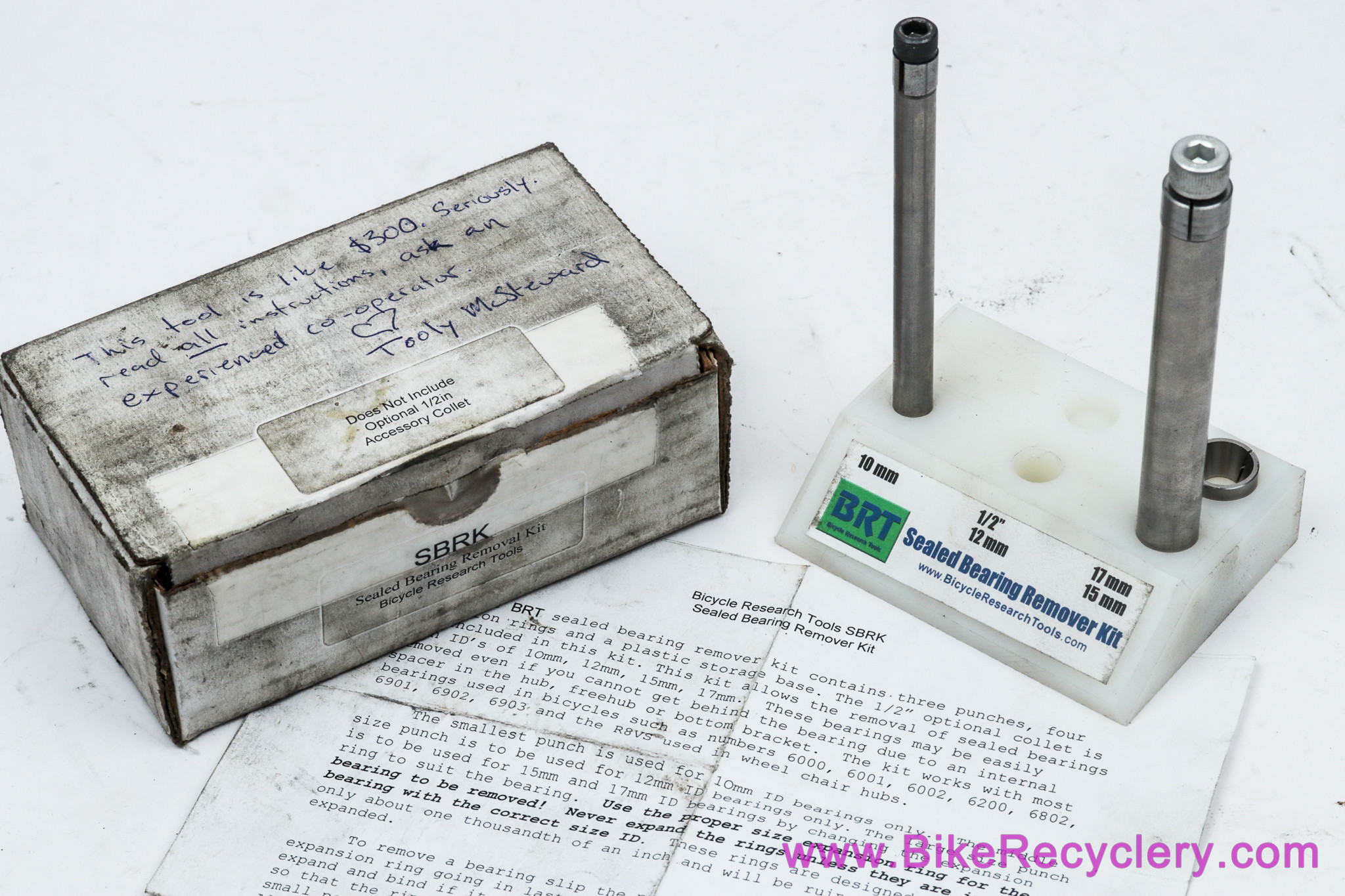 Bicycle Research SBRK Sealed Bearing Removal Kit: 10mm / 15mm / 17mm - MADE IN USA