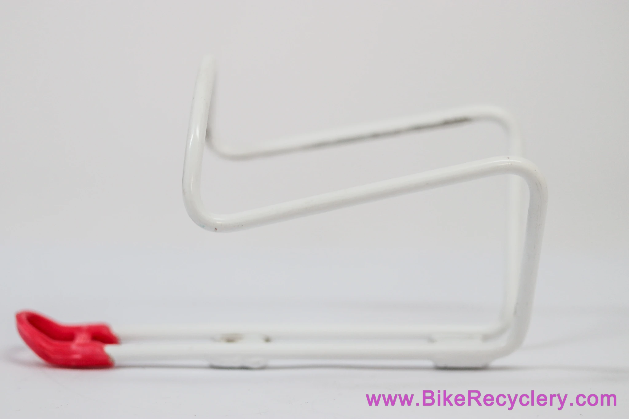Blackburn Tubular Bottle Cage: Vintage 1970s / 1980's - TA REF 215 Style - Alloy - 35g - White/Red