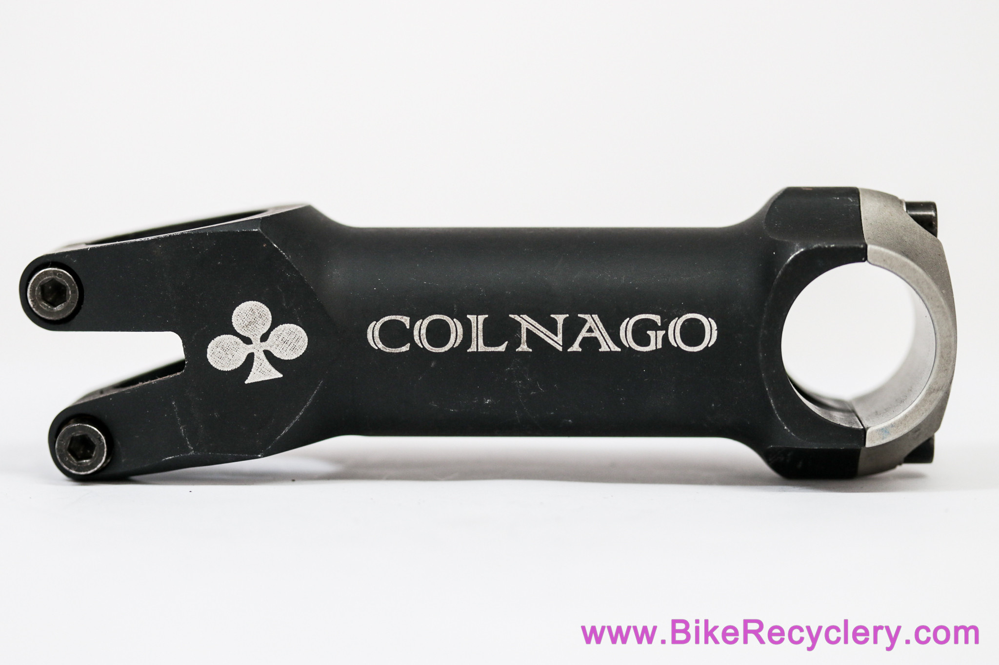 ITM Colnago Ergo Light Threadless Stem: 1 1/8" x 110mm x 26.0mm - Black/Silver - Vintage 1990's (EXC)