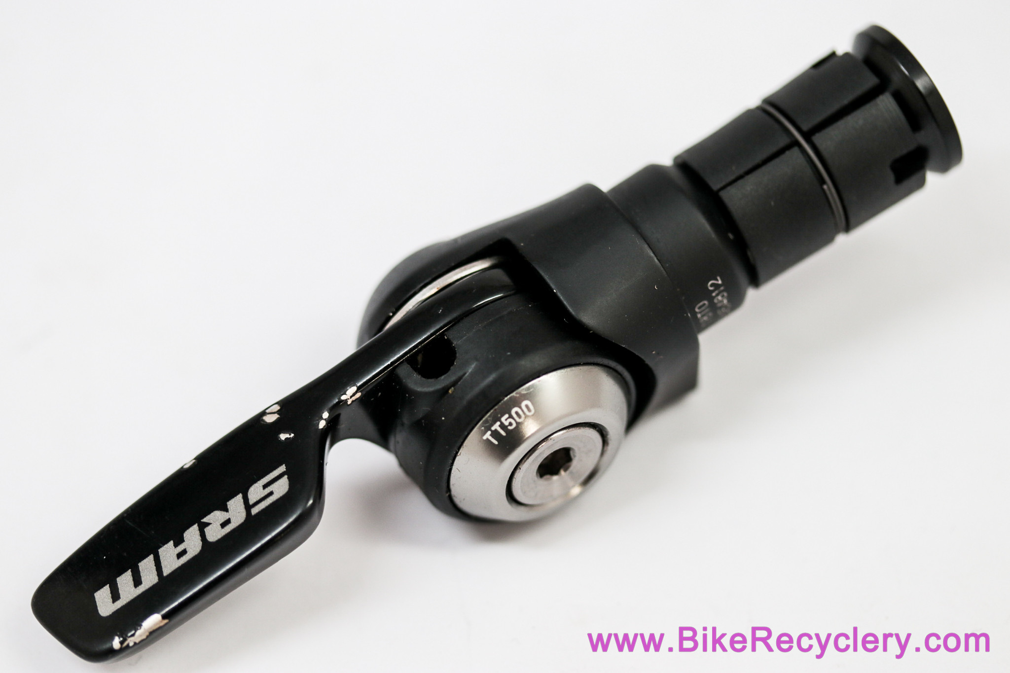SRAM TT-500 Aero Bar End Shifter: LEFT / FRONT 2/3s - Silver Caps