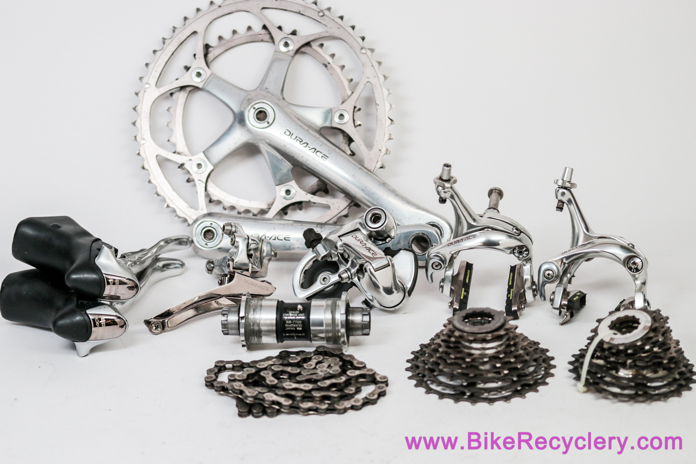 SHIMANO DURA-ACE 7700 9Sセット SHIMANO DURA ACE 7700 GROUPSET Components 9-Speed See Photos
