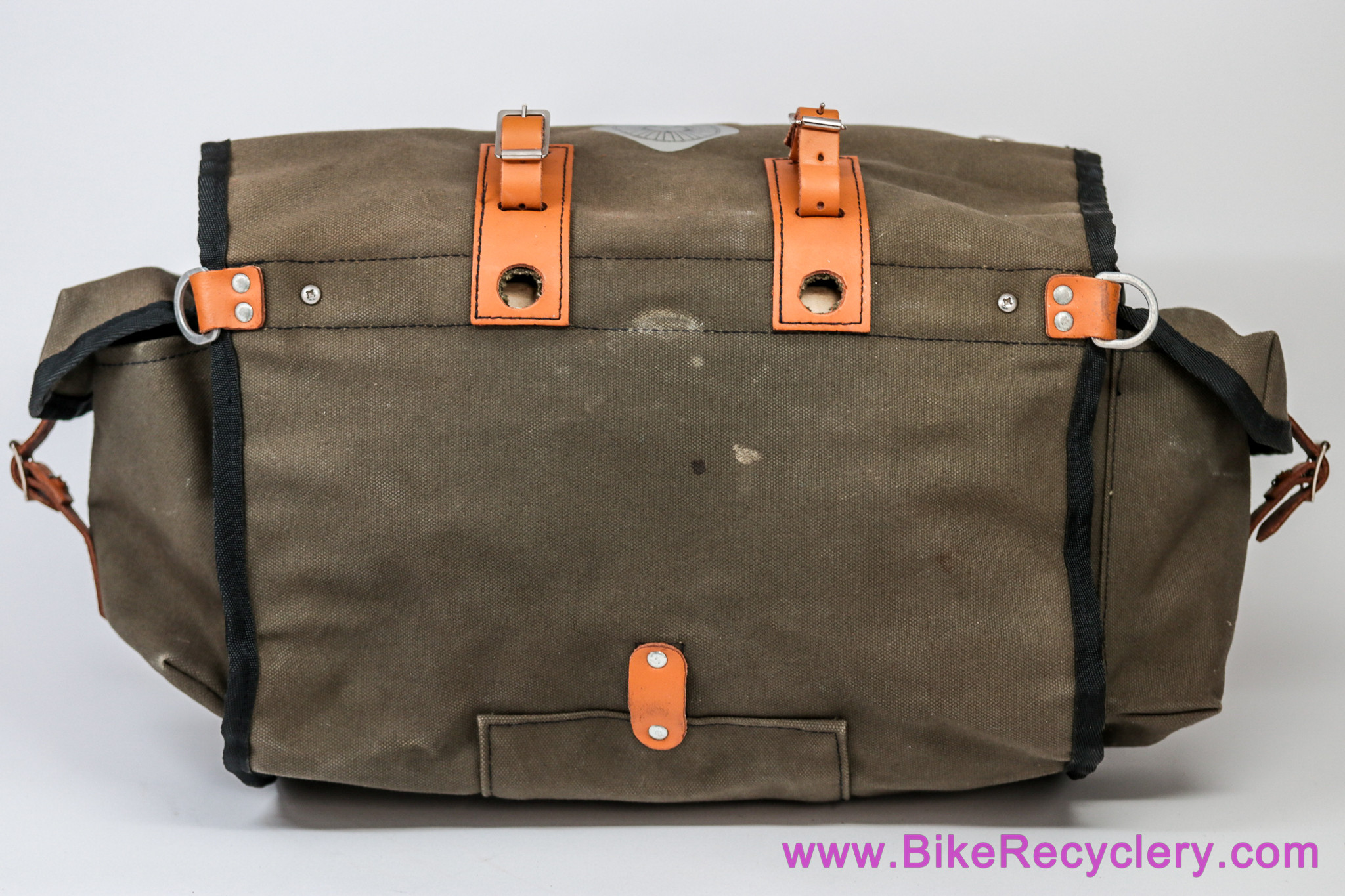 Carradice Nelson LongFlap Saddlebag: 18L - Green Waterproof Canvas