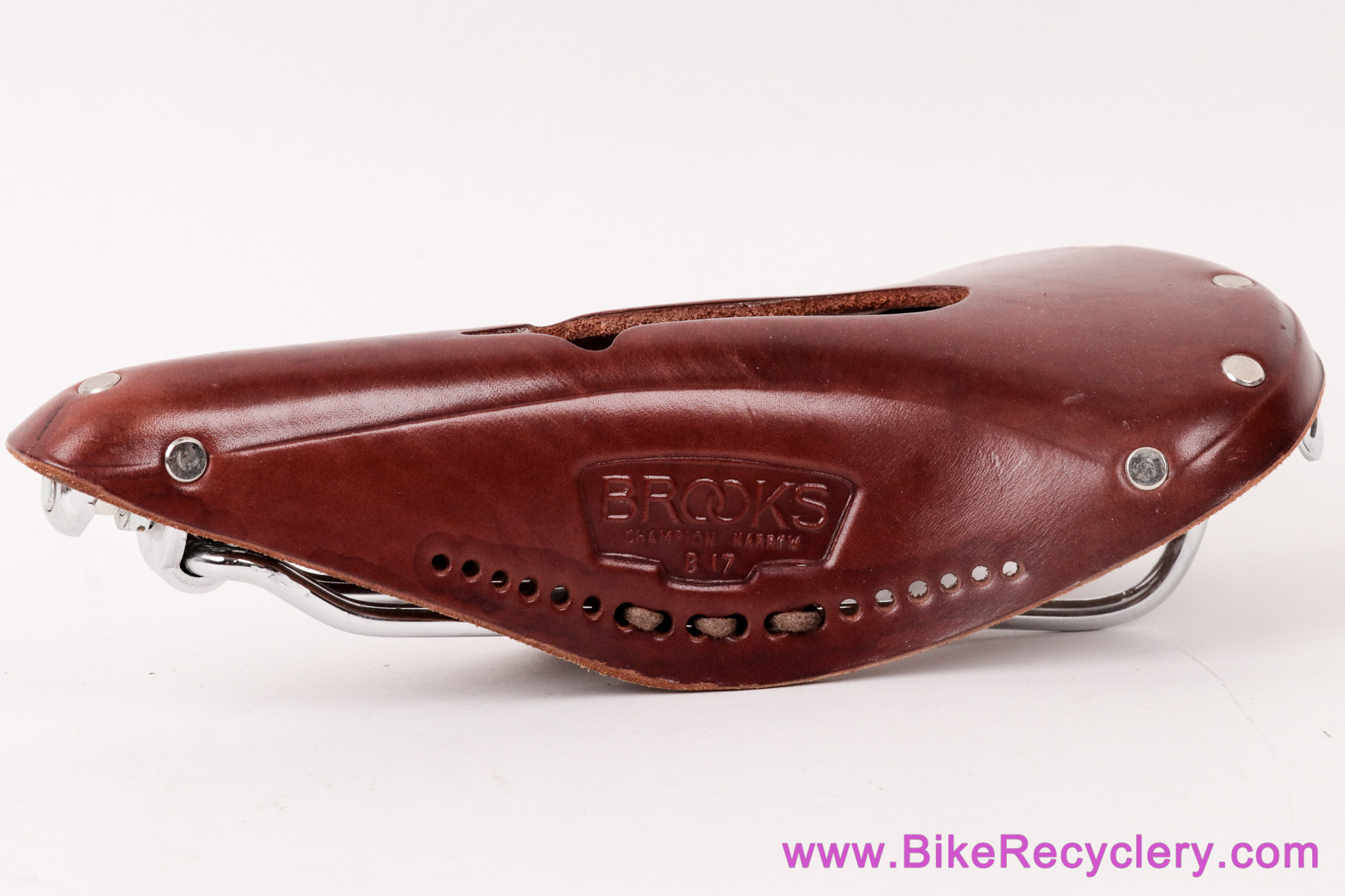 Brooks B17 Narrow Carved / Imperial Leather Saddle: Laced - Brown