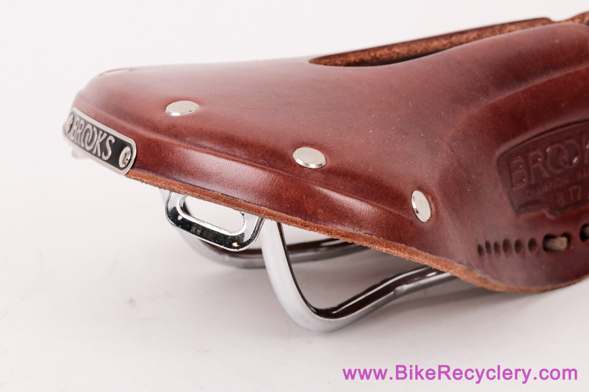 Brooks B17 Narrow Carved / Imperial Leather Saddle: Laced - Brown