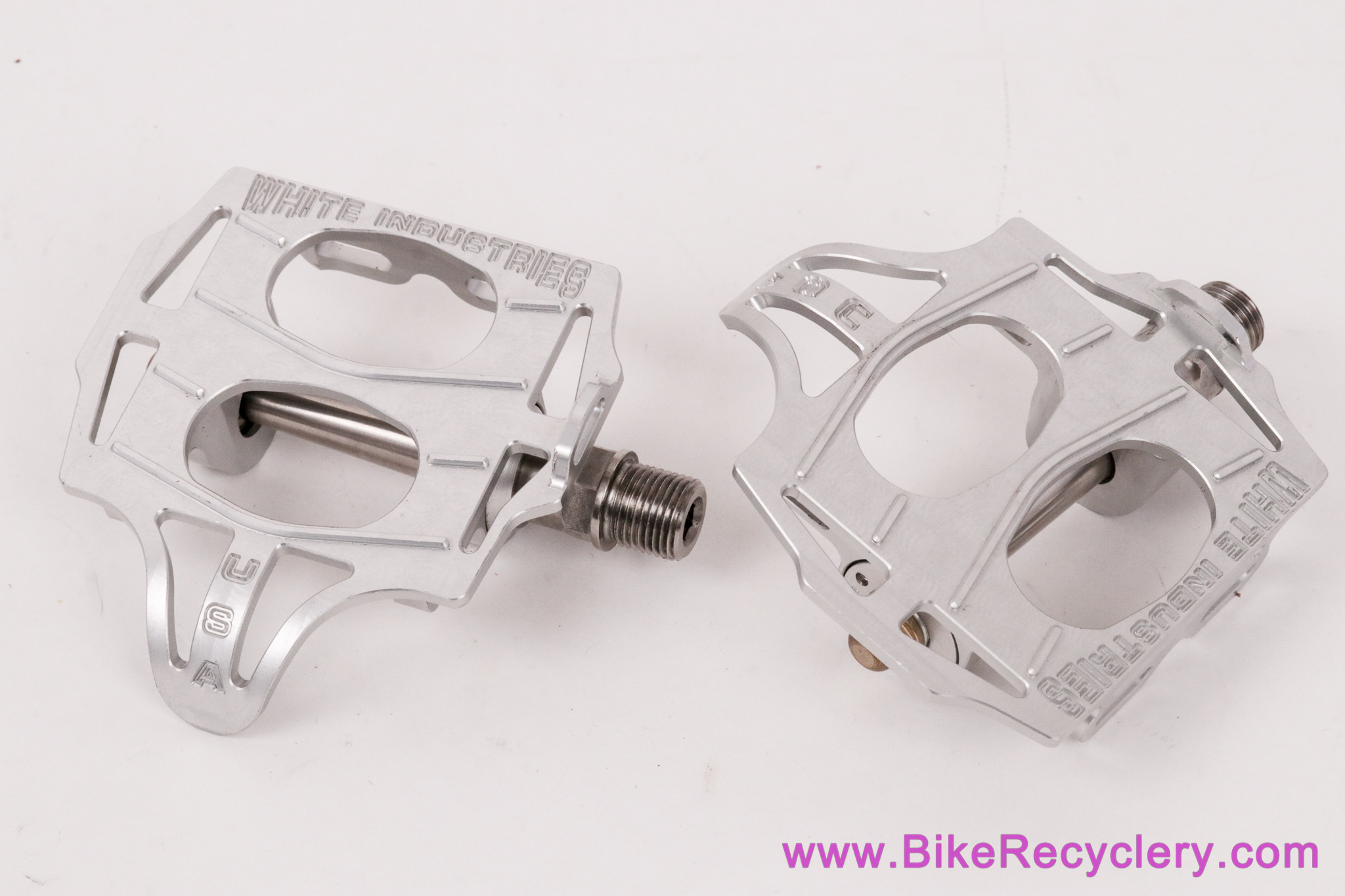 White Industries Urban Platform Pedals: Silver (Barely Used MINT)