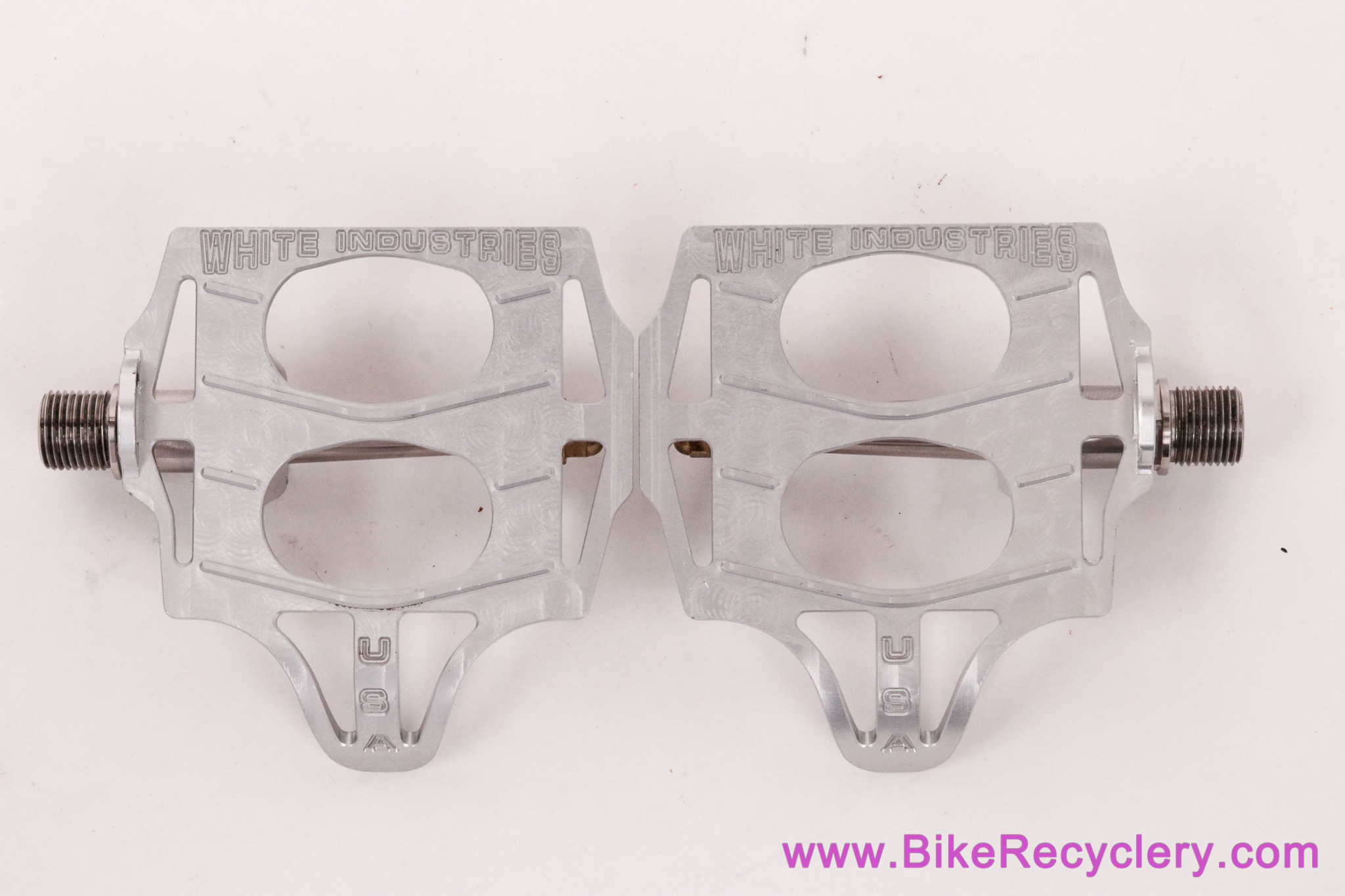 White Industries Urban Platform Pedals: Silver (Barely Used MINT)