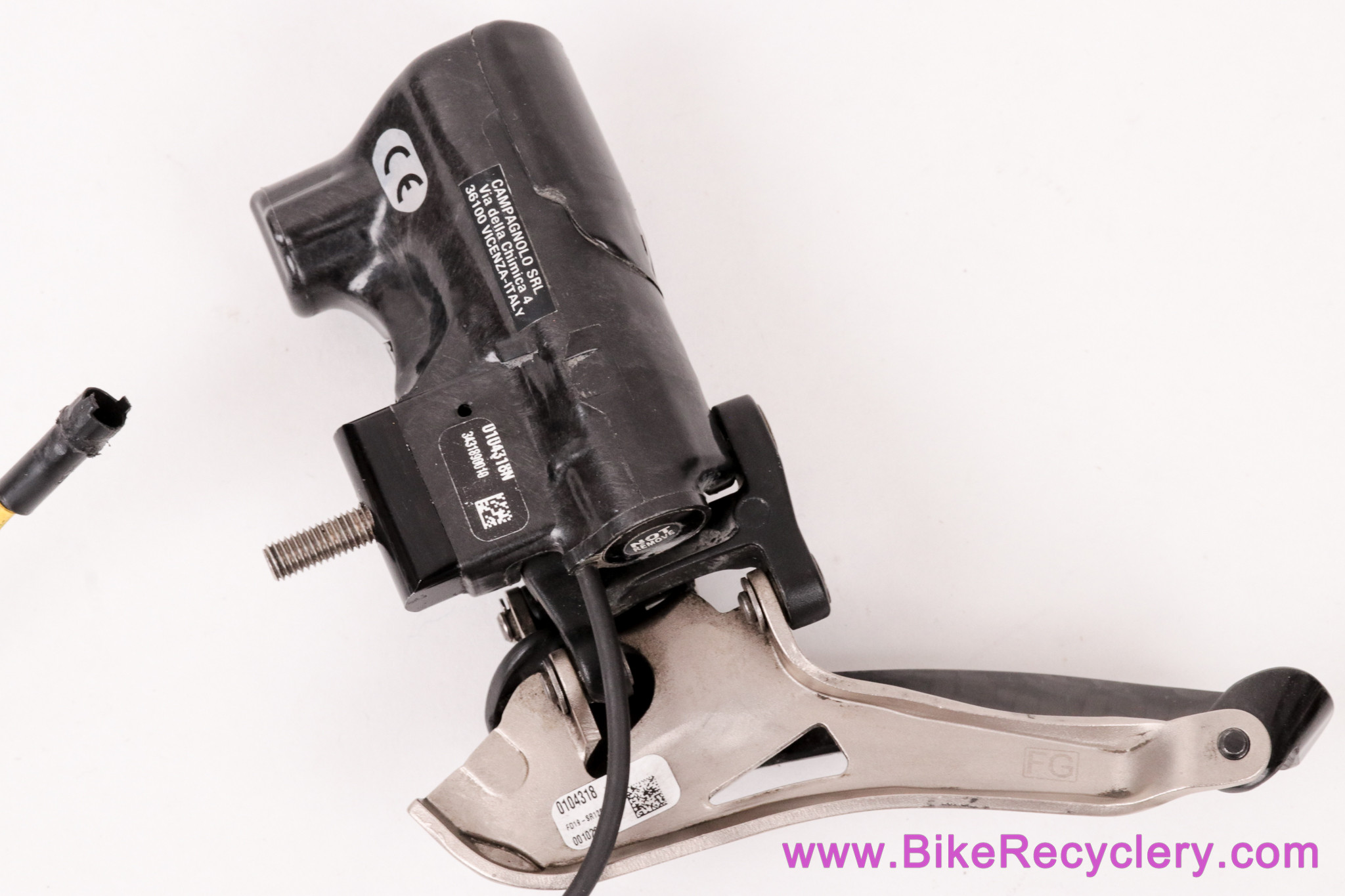 Campagnolo Super Record 12 Speed EPS Front Derailleur: Braze On - FD19-SR12BEPS (Near Mint, No Mount Nut)