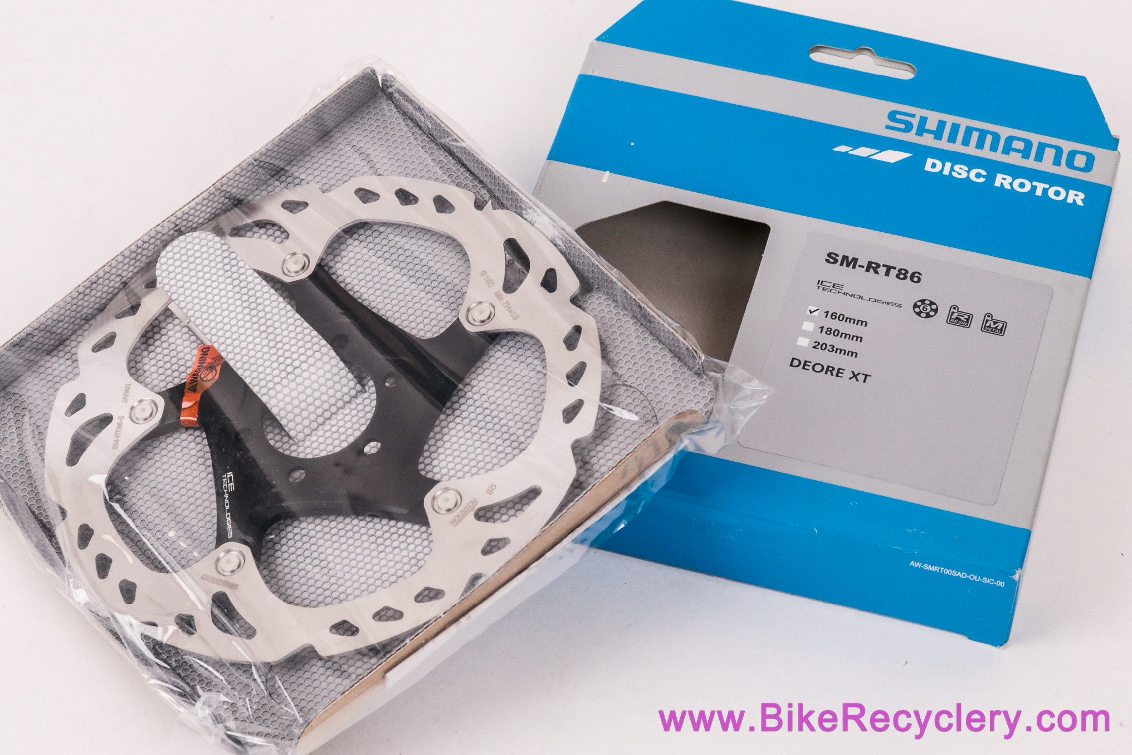 Shimano XT SM-RT86 6 Bolt Rotor: 160mm - Ice Tech (Sold Individually, NEW)