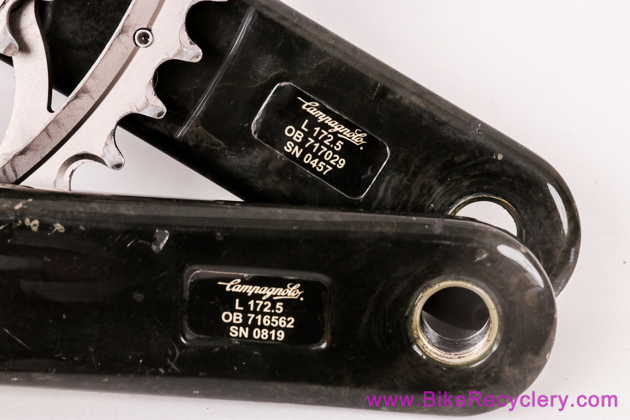 Campagnolo Record  10s Ultra-Torque Carbon Crankset: 172.5mm x 53/39t - FC7-RE (Near Mint)