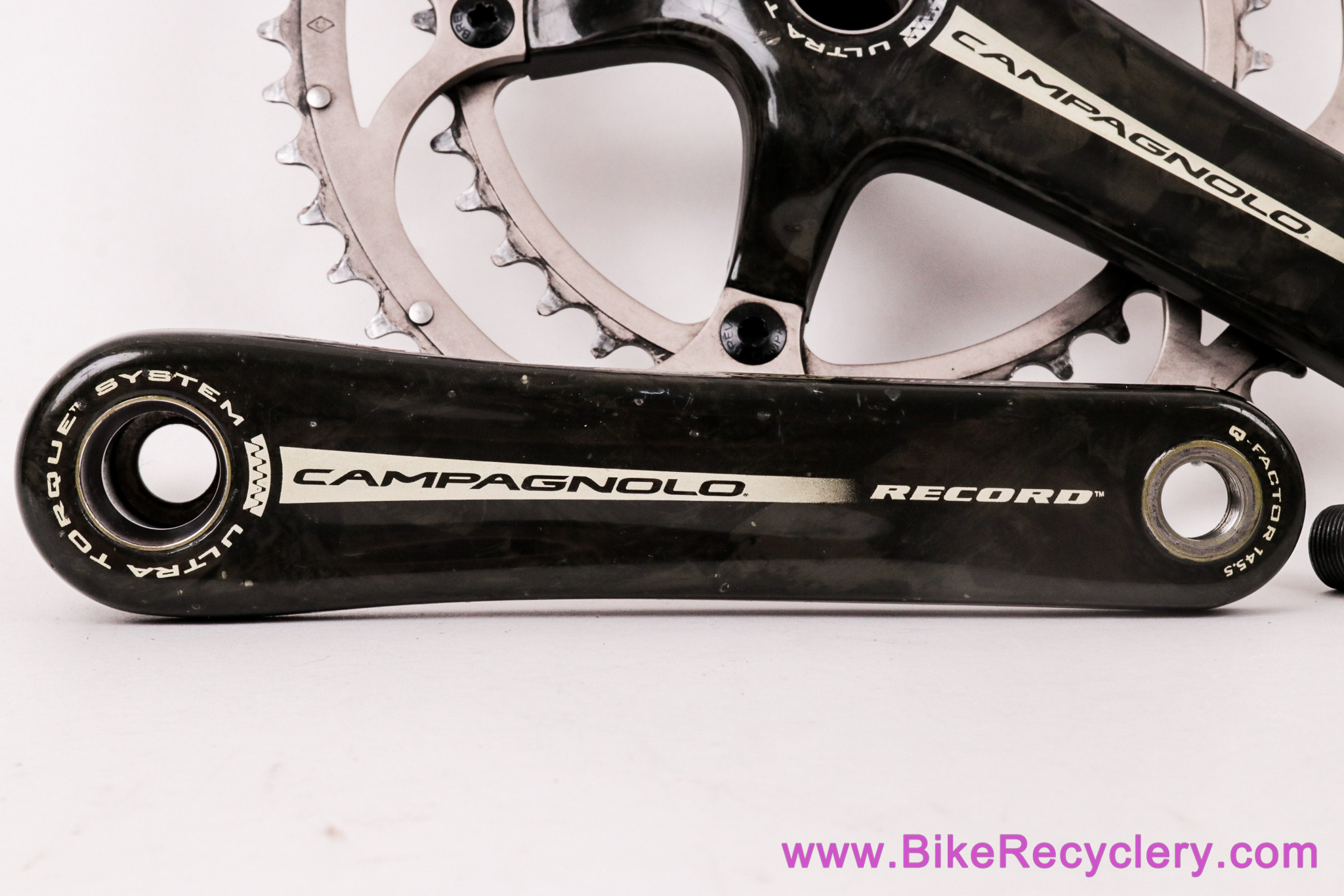 Campagnolo Record 10s Ultra-Torque Carbon Crankset: 172.5mm x 53