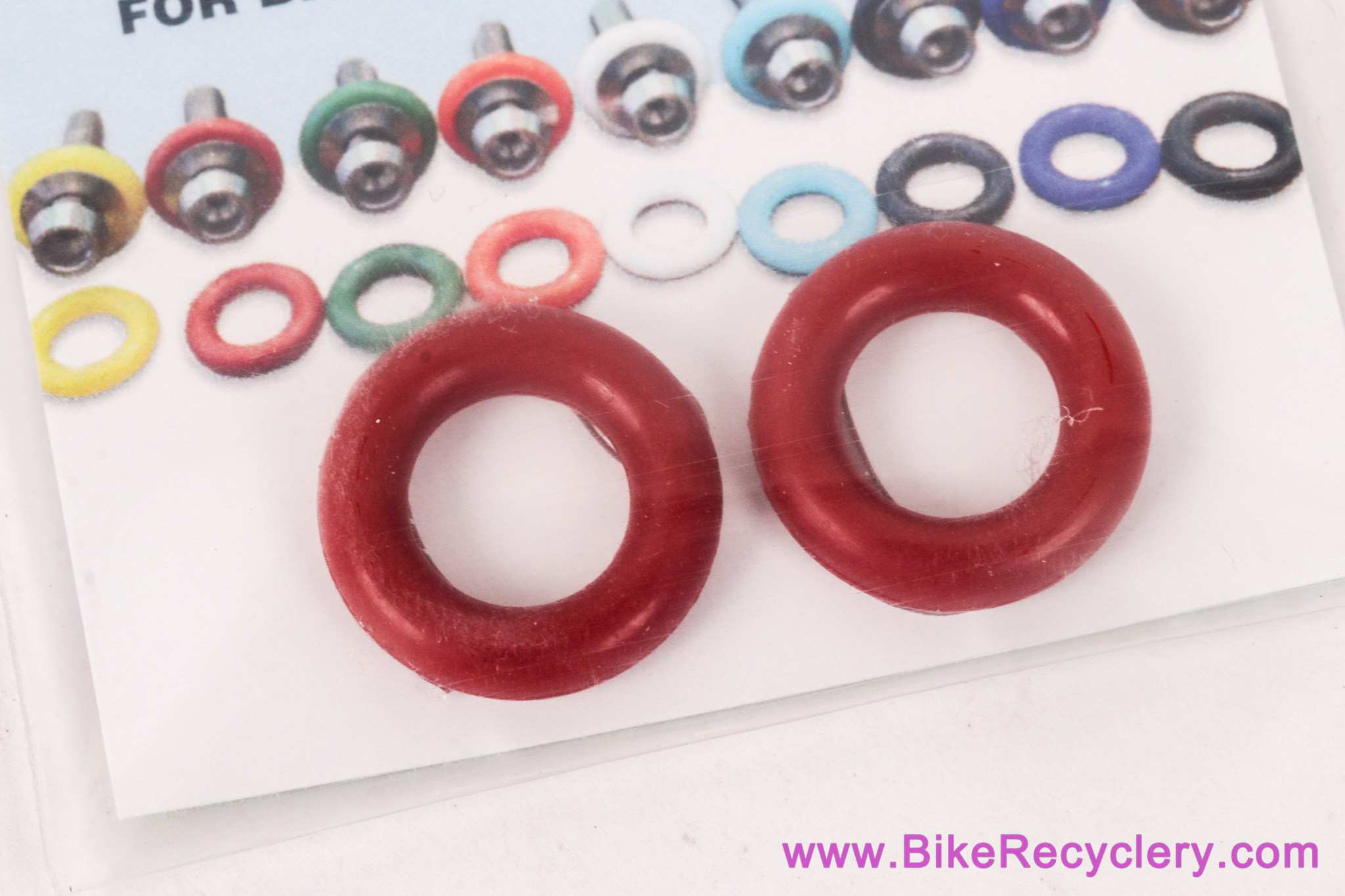 Vintage Barrel Adjuster O-Rings: Red - Campagnolo / Suntour / Dura Ace (Sold in Pairs)