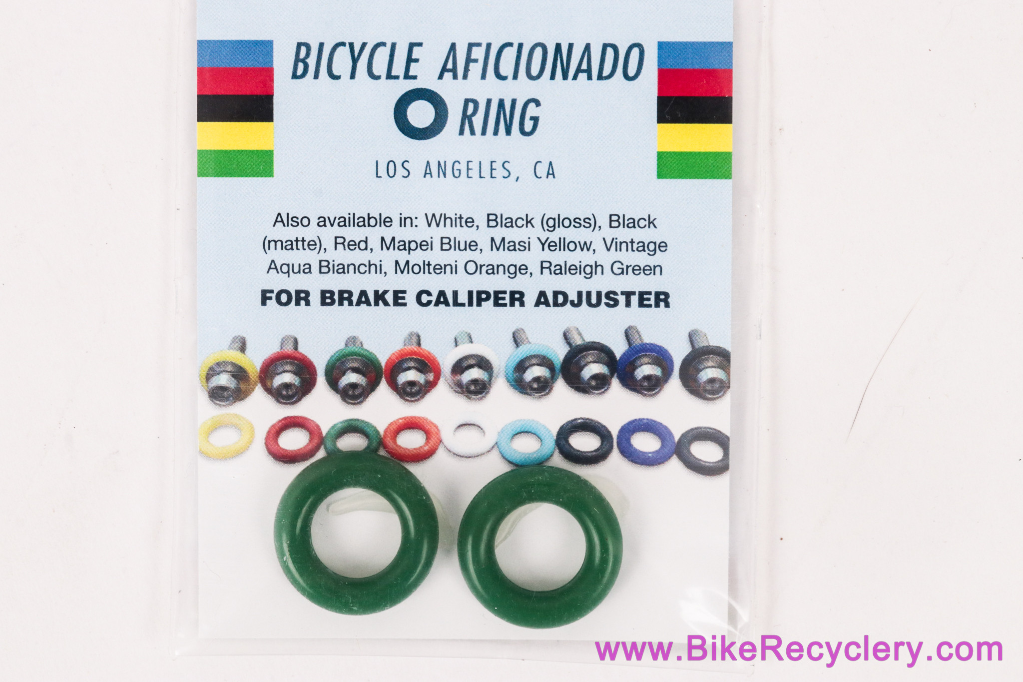 Vintage Barrel Adjuster O-Rings: Green - Campagnolo / Suntour / Dura Ace (Sold in Pairs)