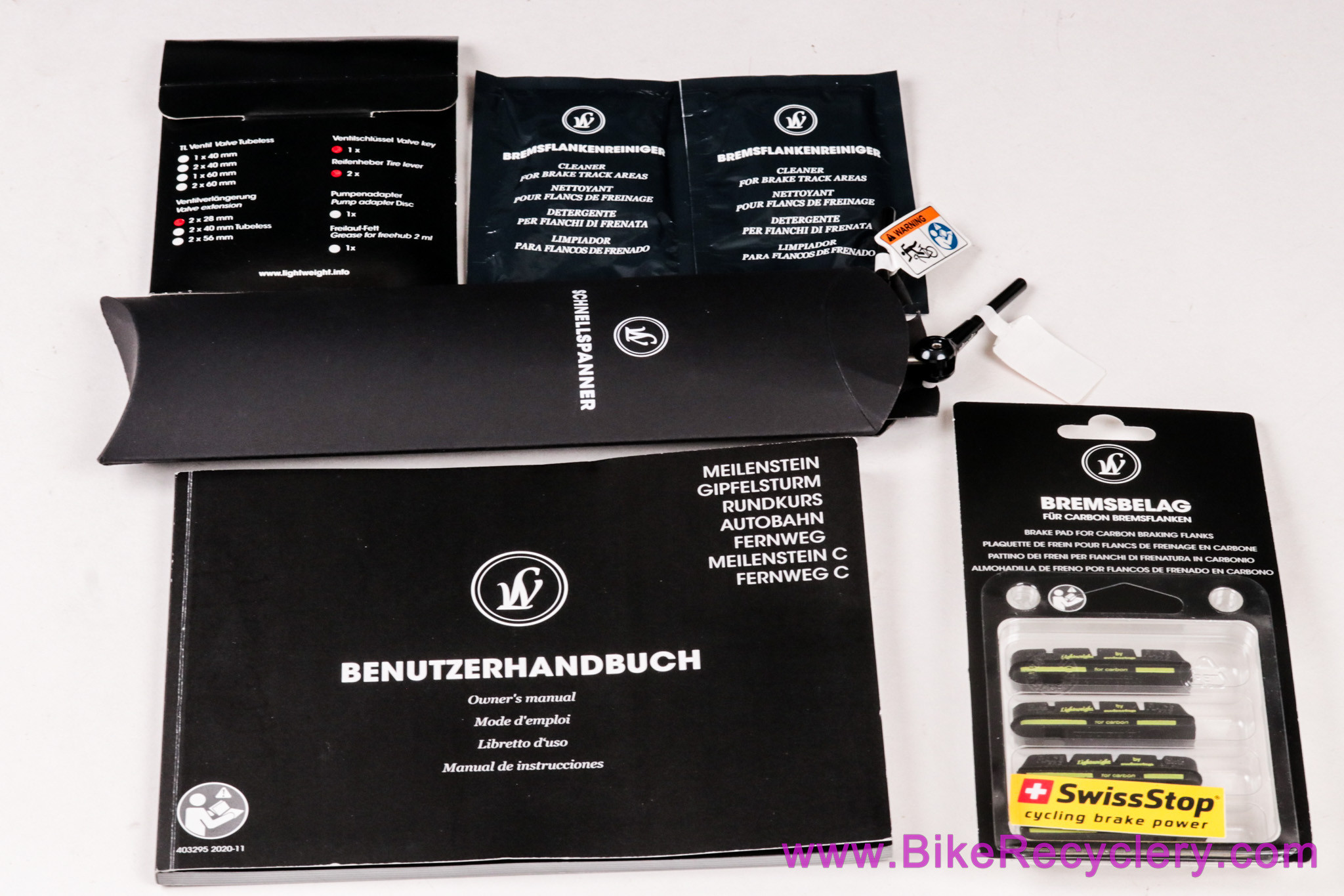 Lightweight Meilenstein Obermayer 24 E Schwarz Clincher Wheelset - CeramicSpeed - Campagnolo (NEW)