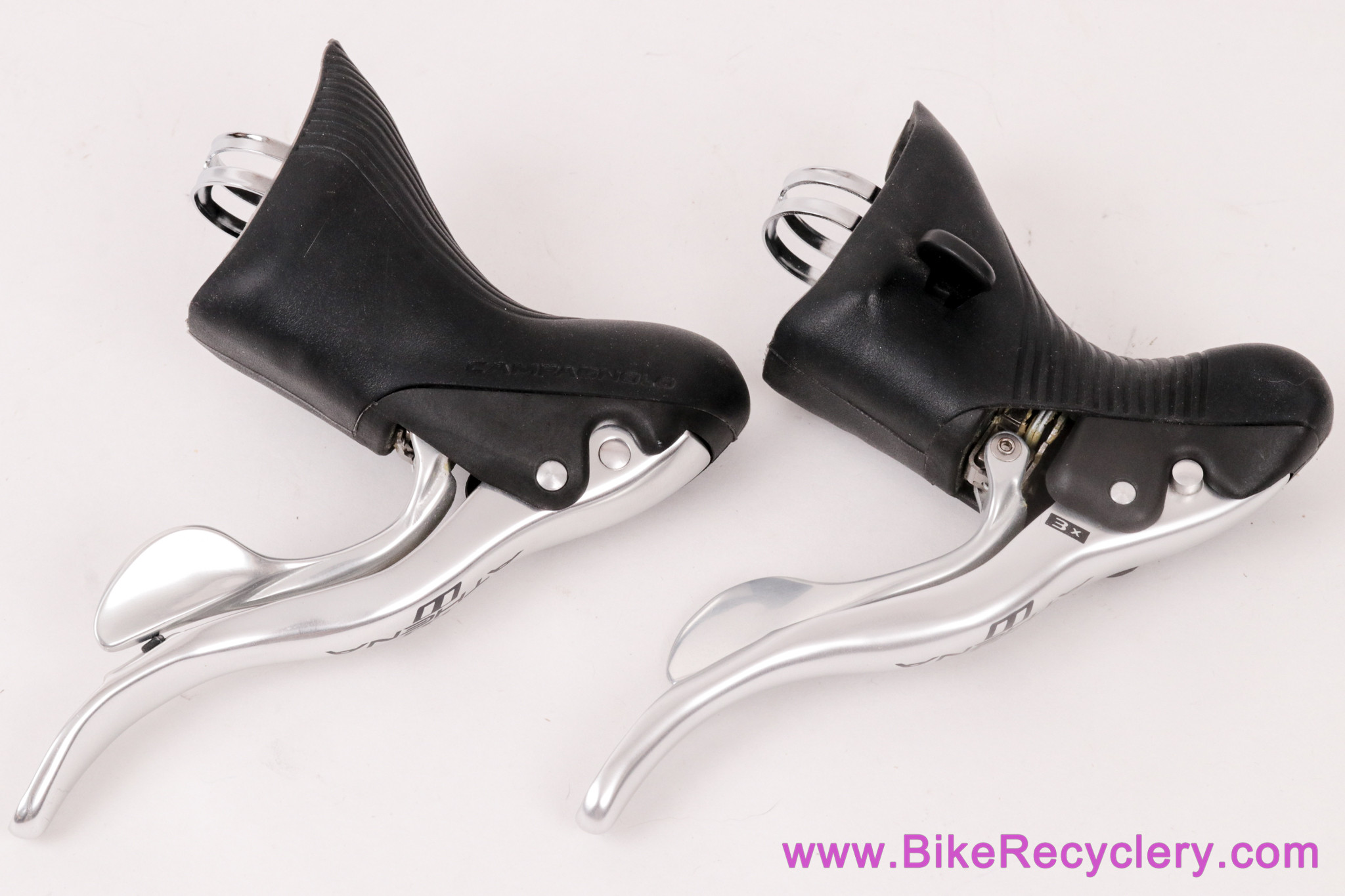 Campagnolo Athena 11s Ergo Shifters: Silver - 2x / 3x - EP15-AT1C