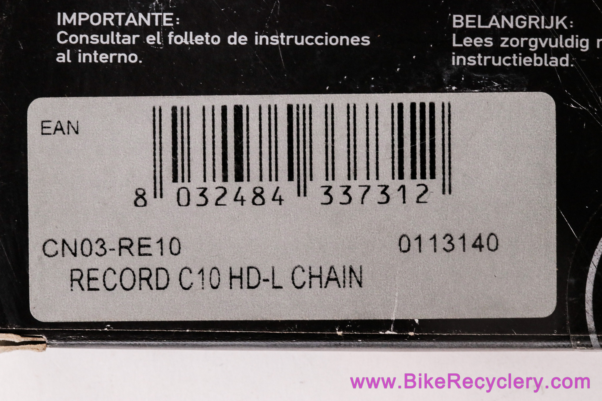 NIB/NOS Campagnolo Record C10 10 Speed Ultra Narrow Chain: CN03-RE10 (Original 2000's Issue Version)