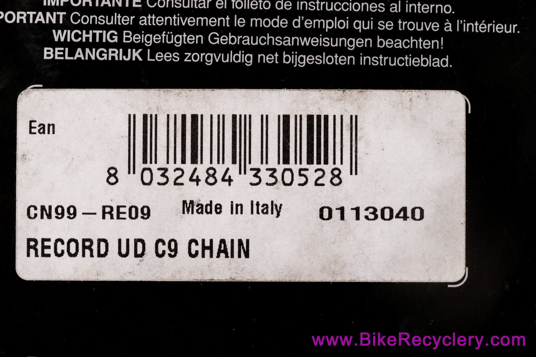 NIB/NOS Campagnolo Record C9 9 Speed Ultra Narrow Chain: CN99-RE09