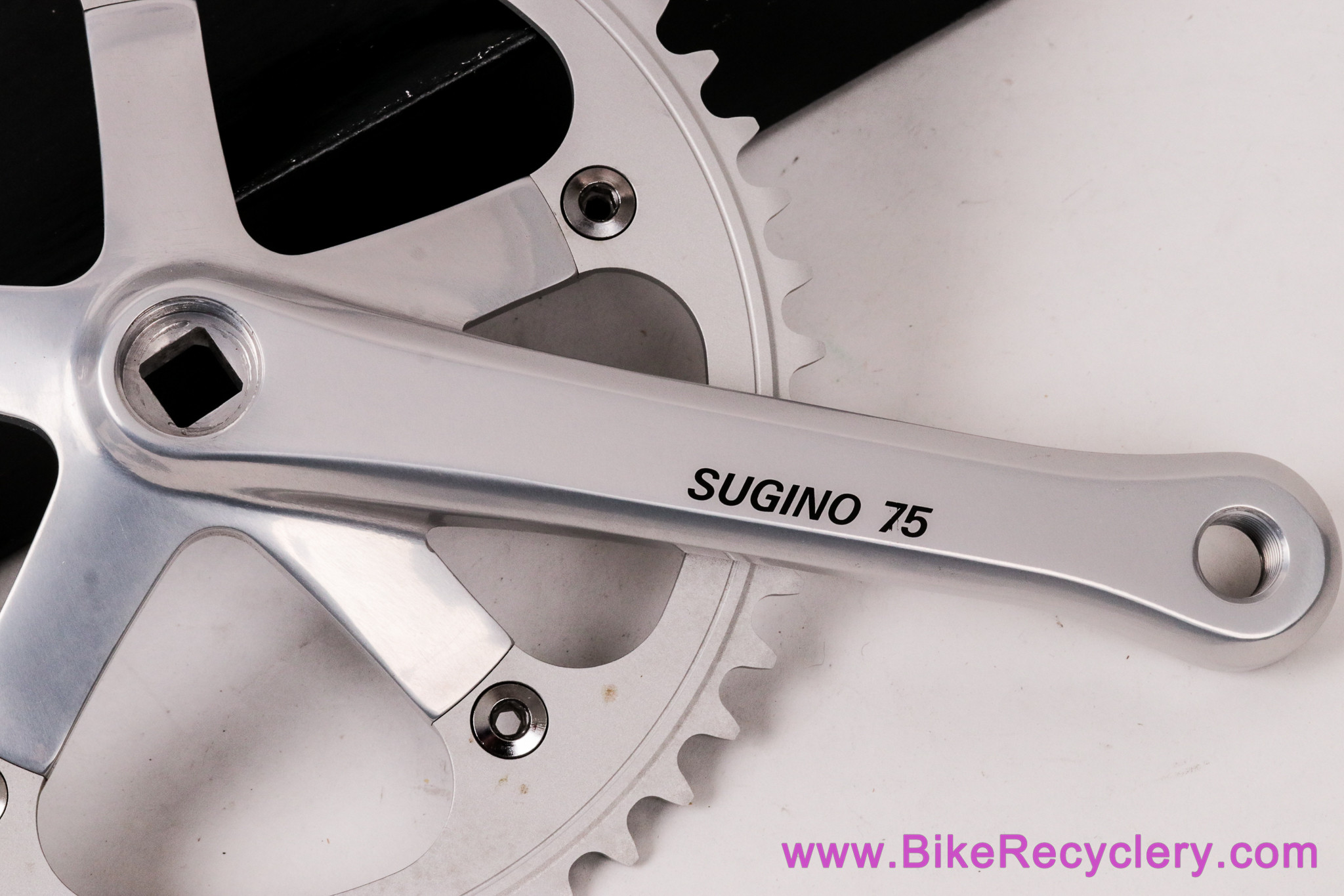 NIB/NOS Sugino 75 NJS Track/Pista Crankset: 165mm x 49t Chainring - Vintage 1980's