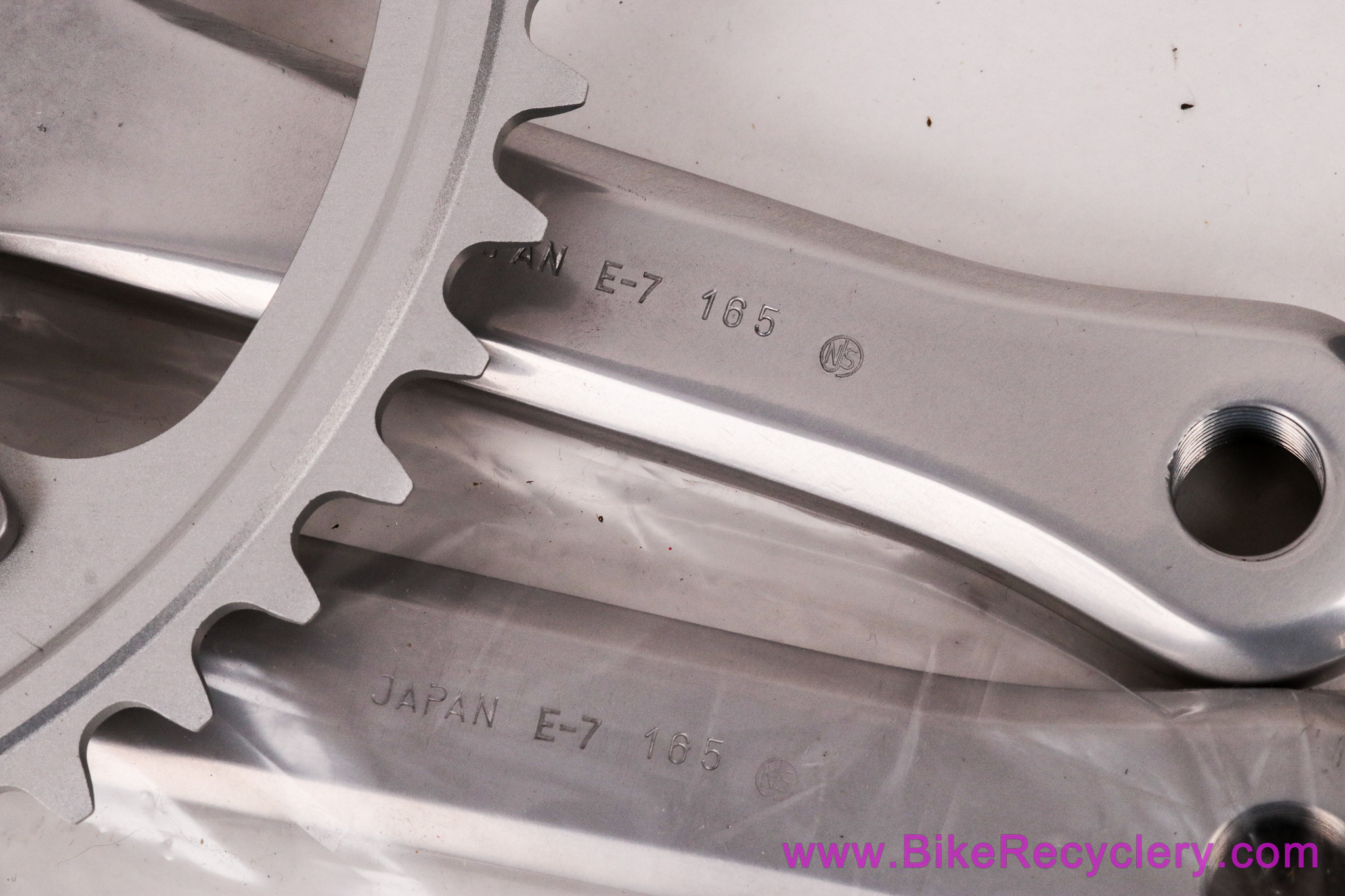 NIB/NOS Sugino 75 NJS Track/Pista Crankset: 165mm x 49t Chainring - Vintage 1980's