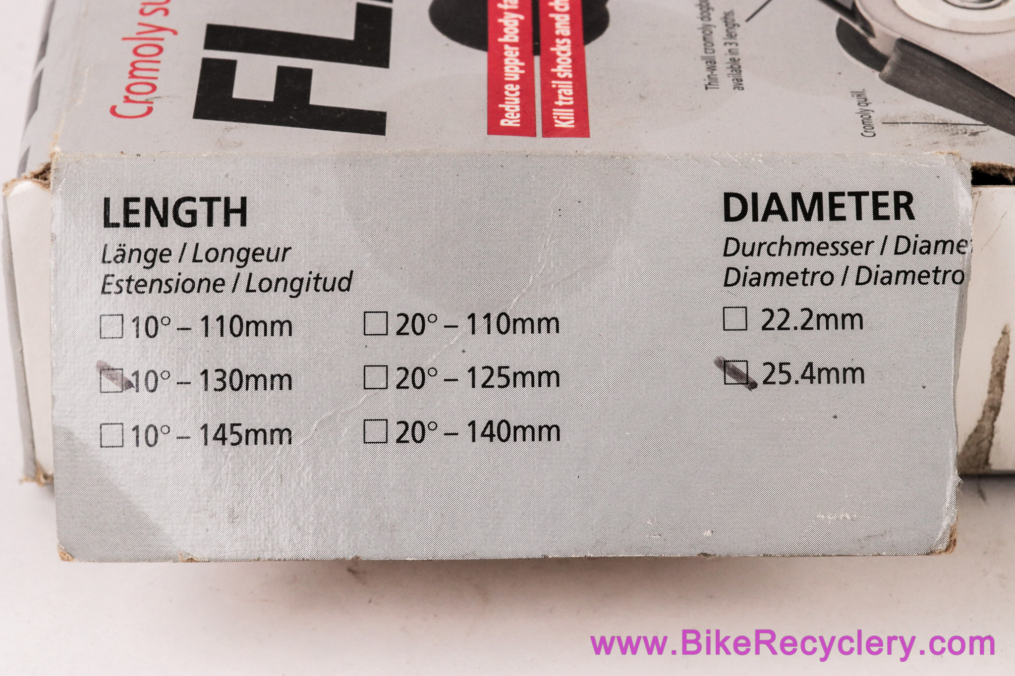 NIB/NOS Girvin Flexstem Suspension Quill Stem: 1 1/8" x 130mm x 25.4mm - NO ELASTOMER - Black