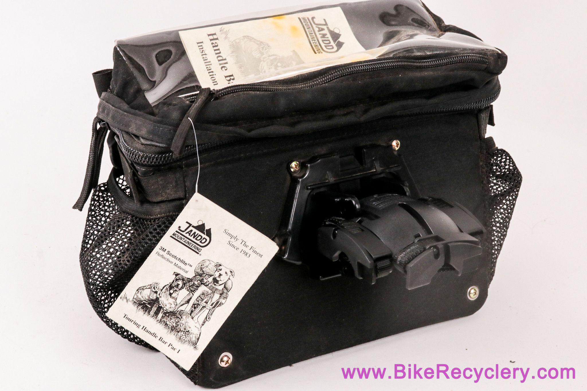 NOS Jandd Mountaineering Handlebar Pack/Bag 1: Black - Klickfix