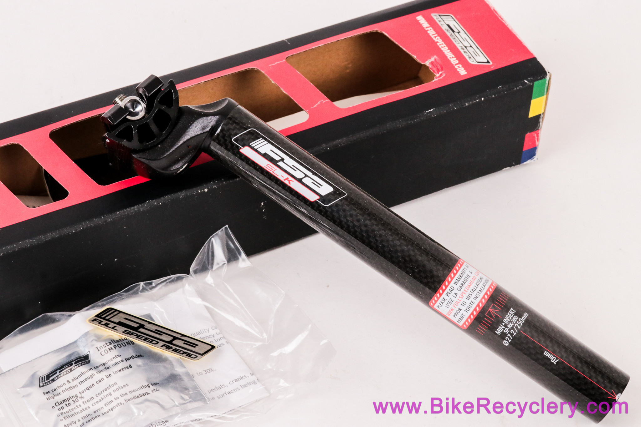 FSA SL-K Carbon Setback Seatpost: 27.2mm x 250mm - SP-RK-260 (NEW)