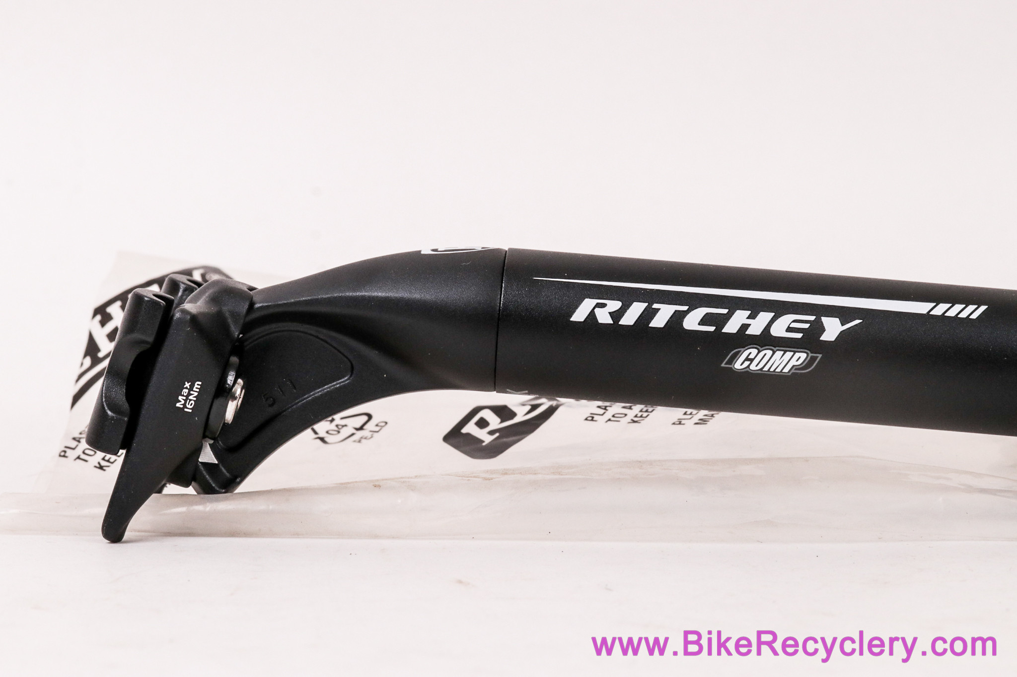 NIB/NOS Ritchey Comp Alloy Seatpost: 27.0mm x 400mm - 25mm Setback - 2-Bolt - Matte Black