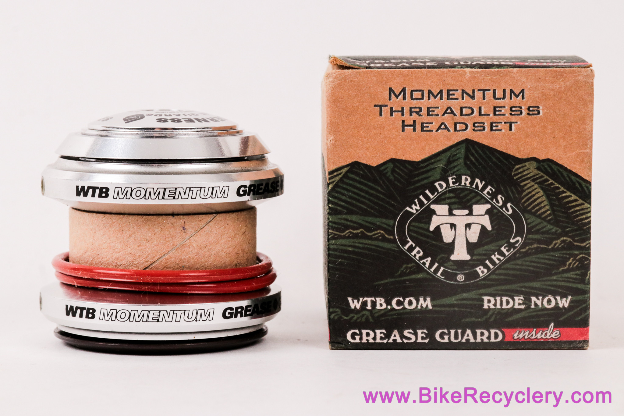 NIB/NOS WTB Momentum Grease Guard Headset: 1 1/8" Threadless - Silver