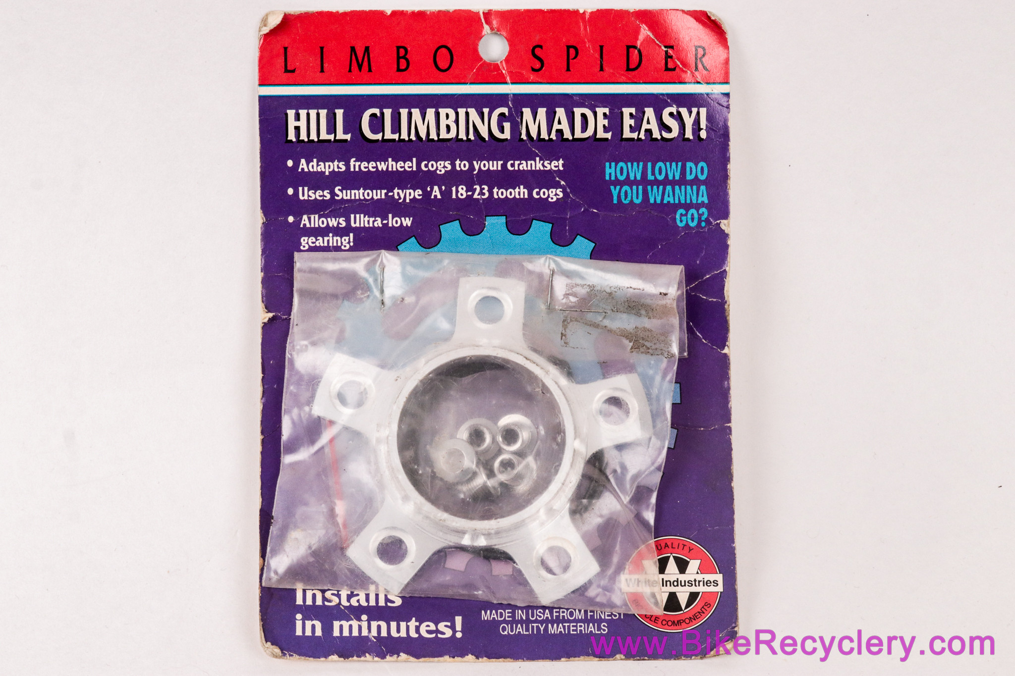 NIB/NOS White Industries Limbo Spider: Freewheel Cog as Chainring Hill Climbing Adapter - RARE & Historic 1980's Part