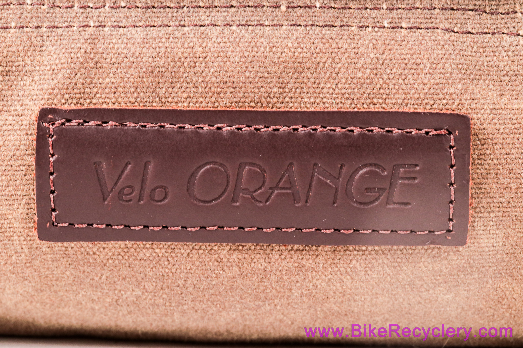 Velo Orange Baguette (Burrito) Mini Handlebar / Saddle Bag: Brown Canvas/Leather (Mint, New?)