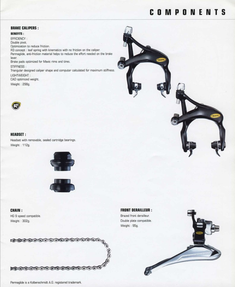 NOS Dérailleur avant Mavic 810 / Pince / 91g / Collier 330 ZAP 862 SSC