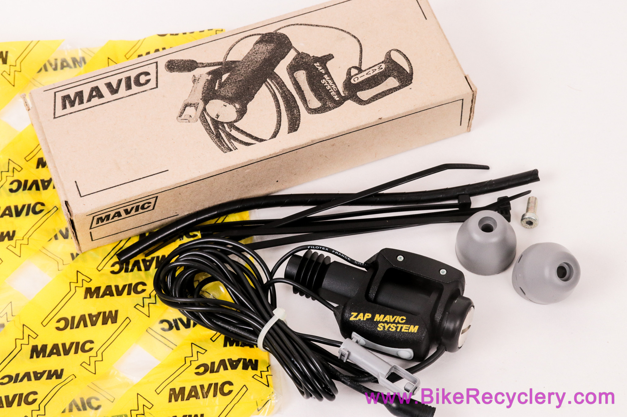 NIB/NOS Mavic ZAP Controller Set: Shifter Buttons / Wiring Harness (RARE! 1st Electronic Drivetrain Circa 1990's)