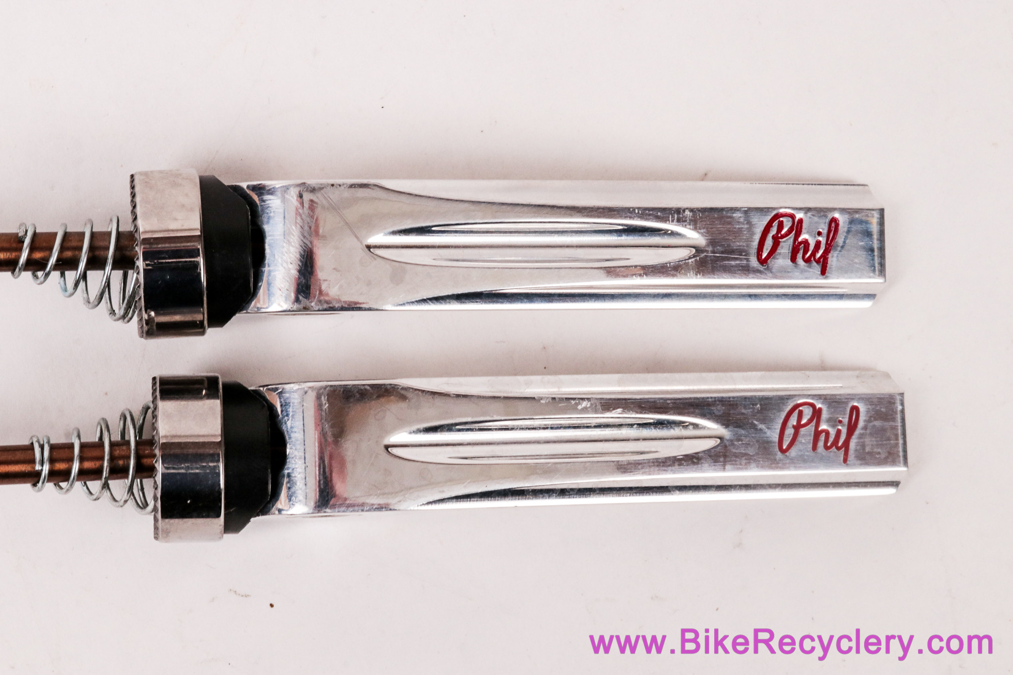 Phil Wood Quick Release Skewer Set: Polished 100/130mm (Near Mint