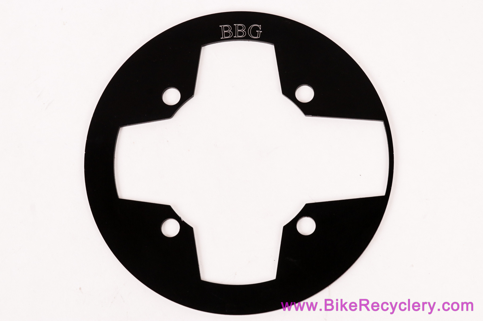 NOS BBG BashGuard: 40t x 104mm - Black Anodized - Vintage 1990's