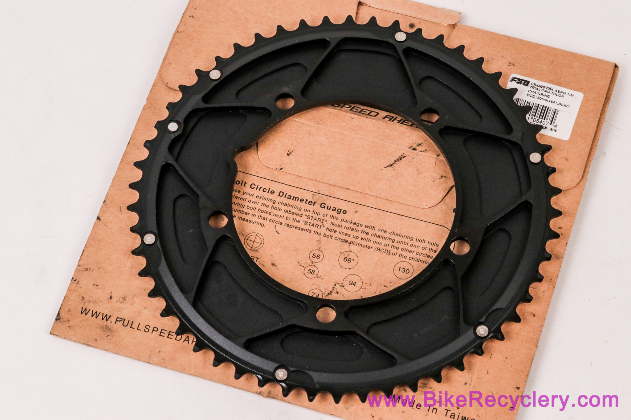 FSA Powerbox Aero TT Chainring: 54t x 130mm (NEW)