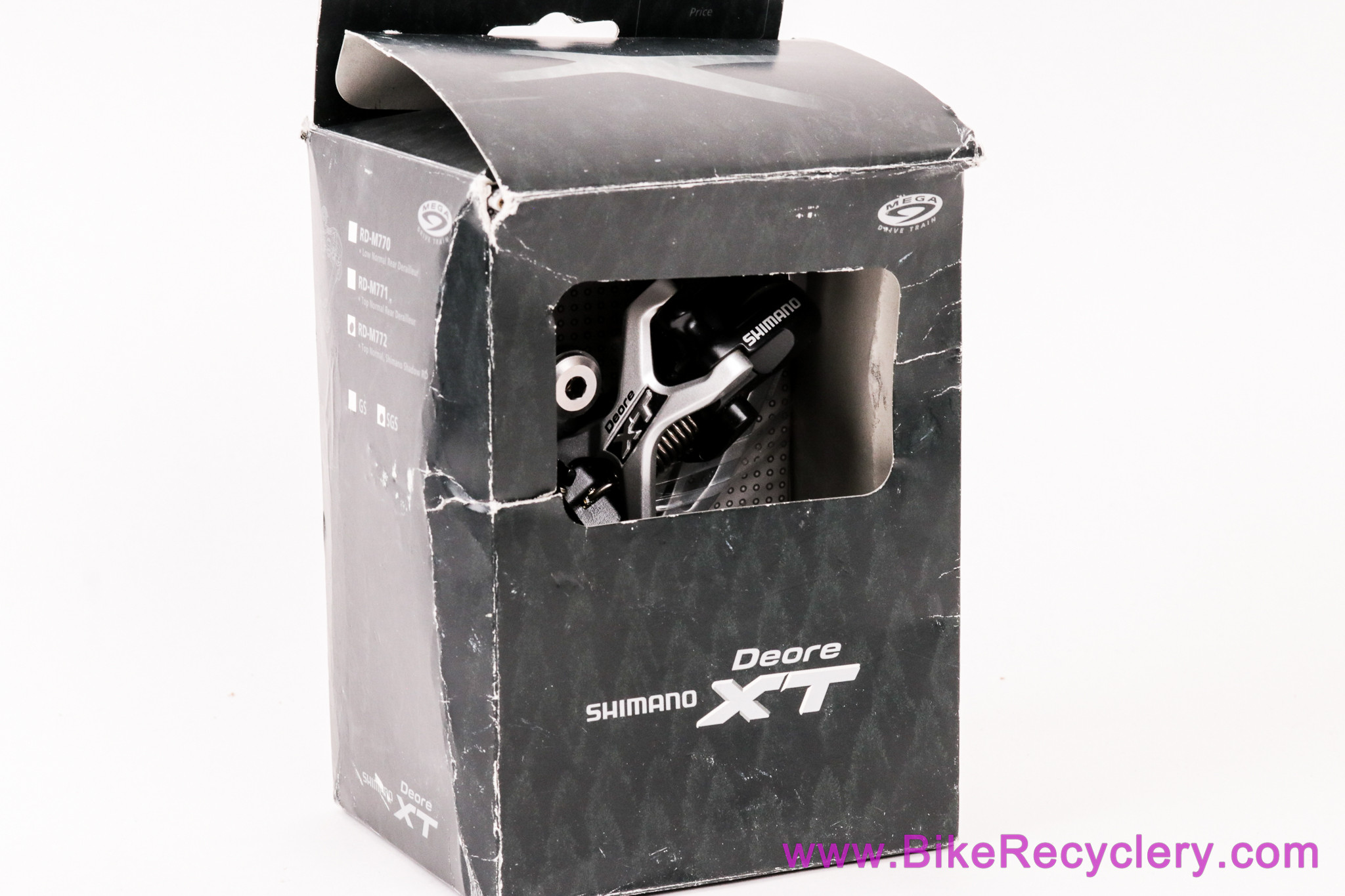 NIB/NOS Shimano XT Shadow RD-M772 Rear Derailleur: SGS Long Cage
