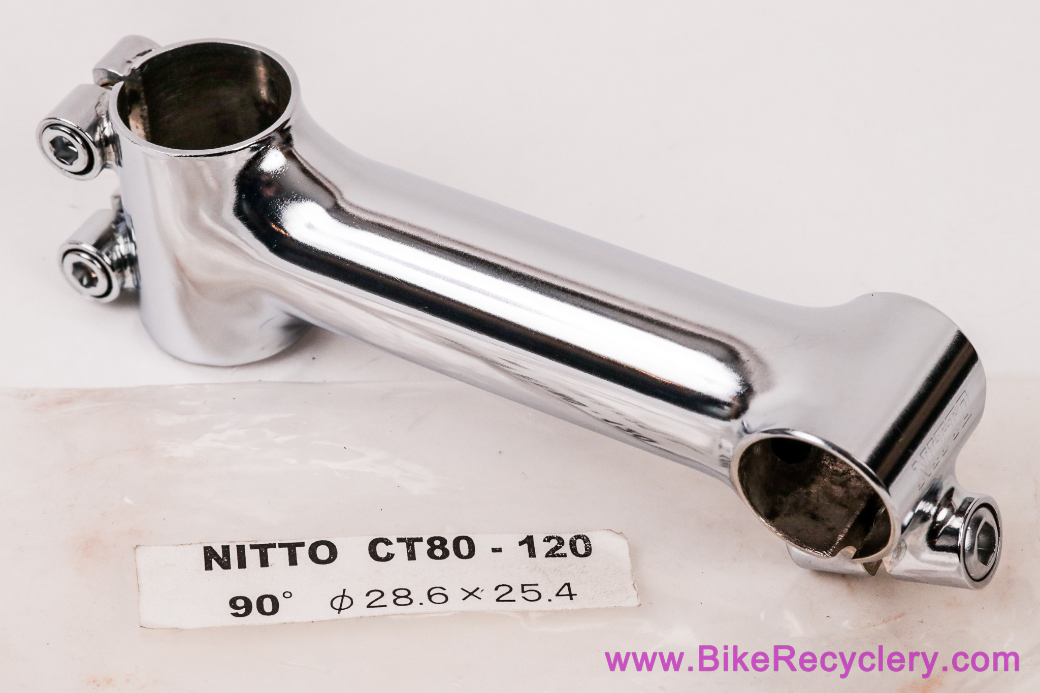 Nitto CT-80 Chrome Track/Road Stem: 1 1/8