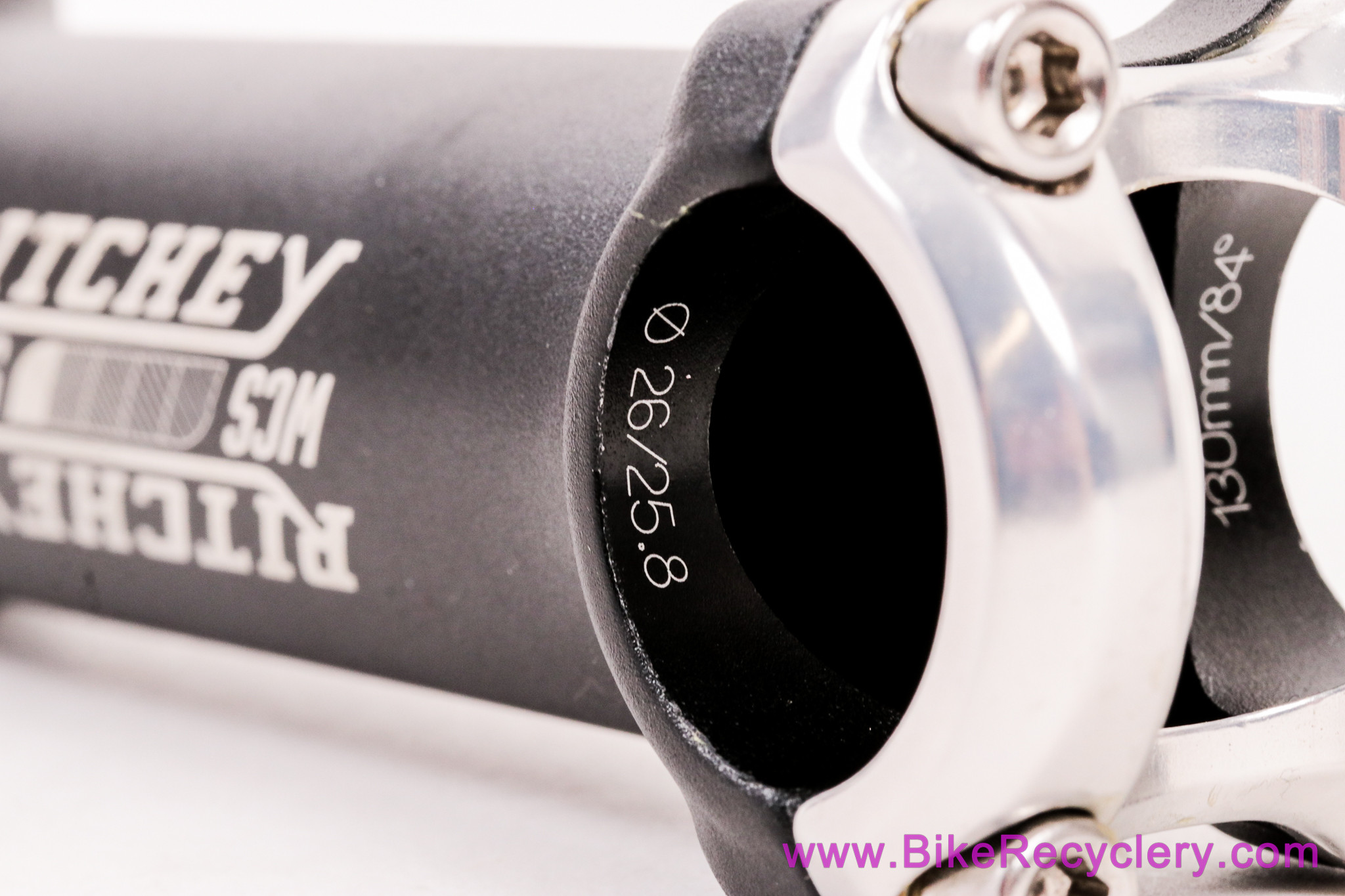 NIB/NOS Ritchey WCS Road Stem: 1 1/8" Threadless - 130mm x 26.0mm x 84D - Alloy - Black/White