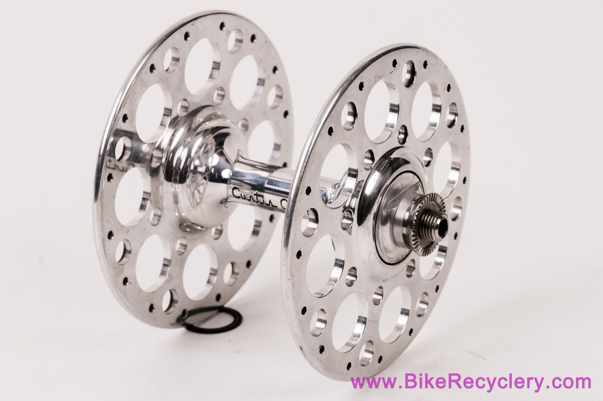 NOS Curtis Odom Holey Road Hub: Front - 32H - HIGH Flange - Handmade & GORGEOUS