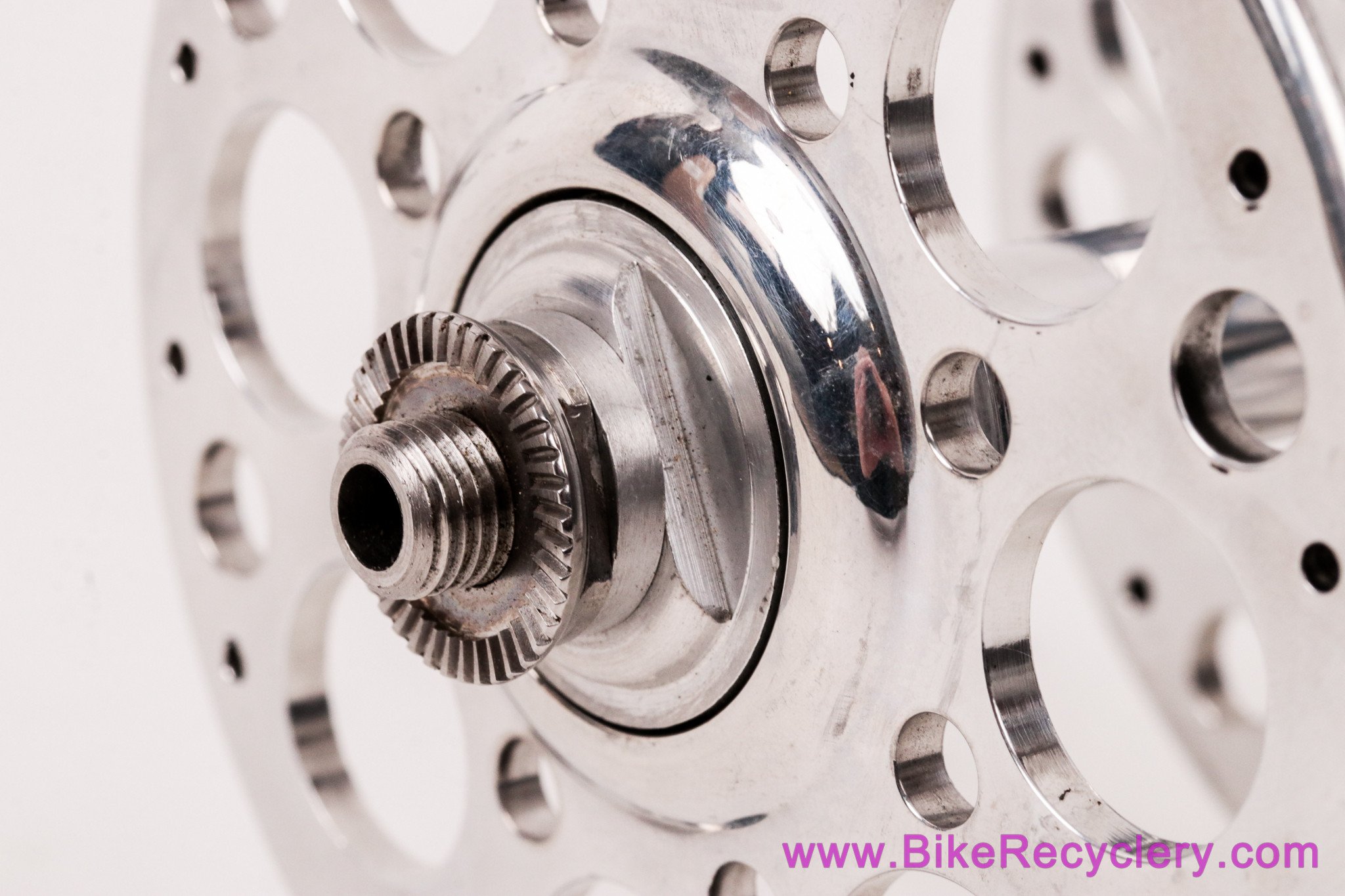 NOS Curtis Odom Holey Road Hub: Front - 32H - HIGH Flange - Handmade & GORGEOUS