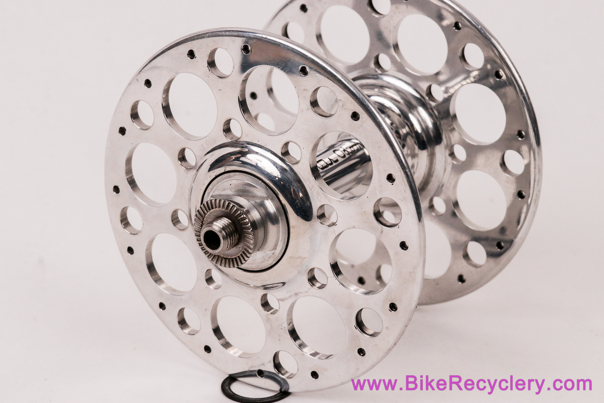 NOS Curtis Odom Holey Road Hub: Front - 32H - HIGH Flange - Handmade & GORGEOUS