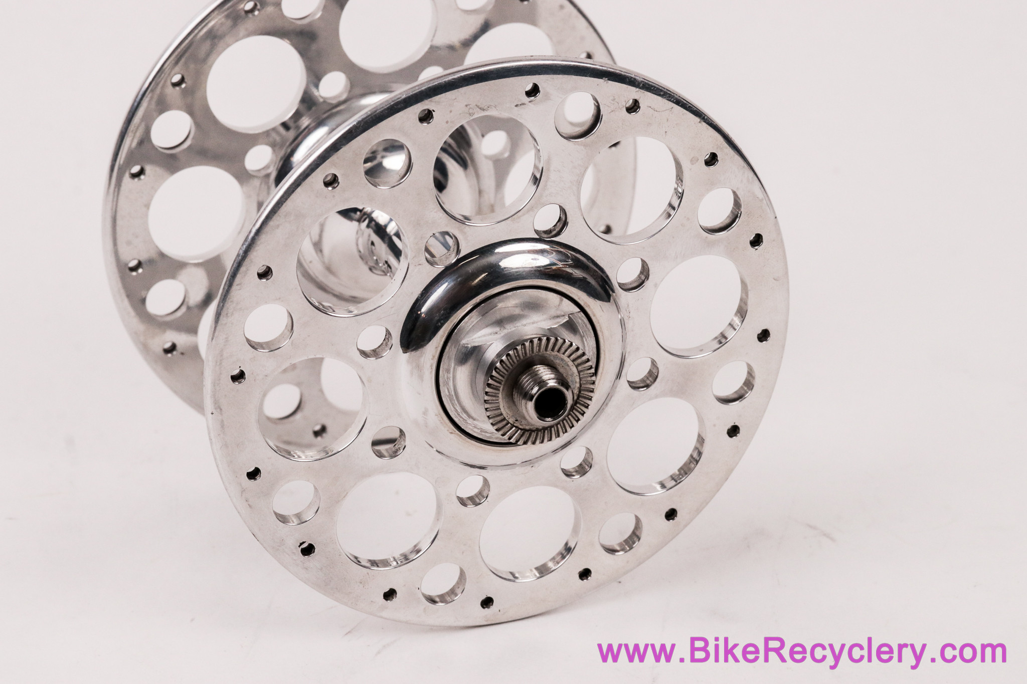 NOS Curtis Odom Holey Road Hub: Front - 32H - HIGH Flange - Handmade & GORGEOUS