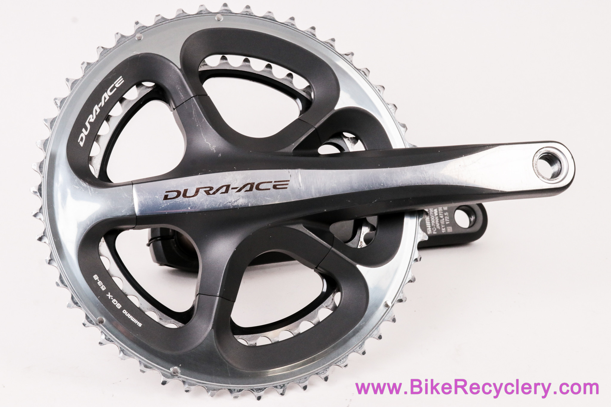 シマノDURA-ACE クランクセット FC-7900 170mm/53-39T Shimano Dura Ace FC-7900 Crankset: 172.5mm - 53/39t (EXC+) - Bike