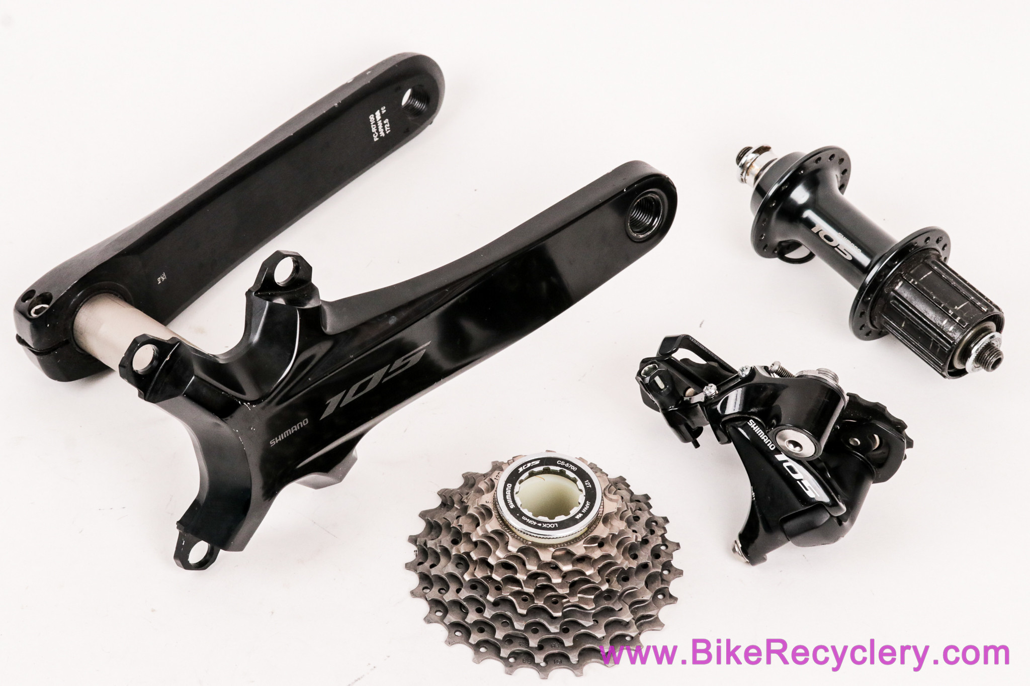 Shimano 105 10s / 12s Mini Groupset: FC-R7100 + 5700 (RD, FH, CS