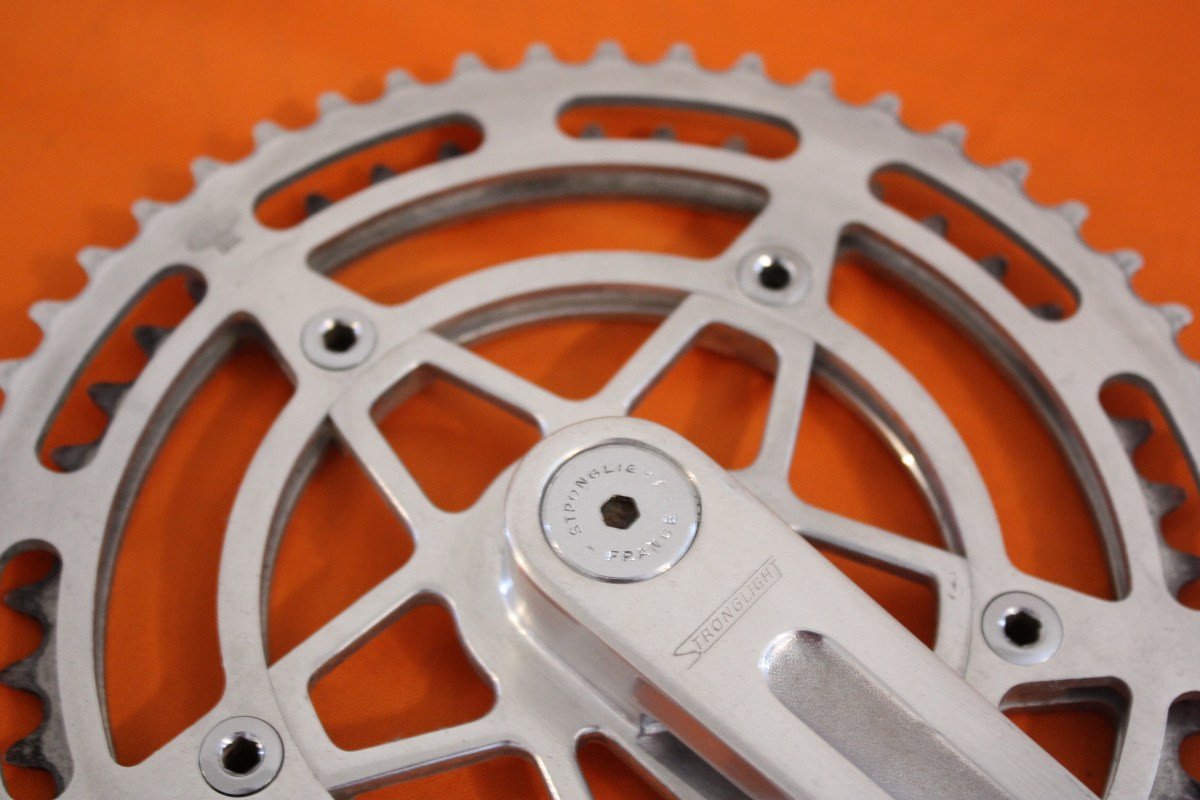 Stronglight 93 Super Competition Crankset & Chainrings: Chrome