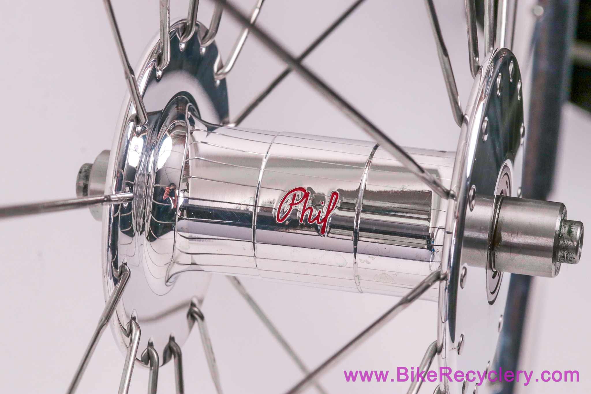 Phil Wood Classic Cassette Hub / H+Son Archetype Wheelset: Campy 9/10/11/12s - 28/32H - Polished (LOW MILES Near Mint++)