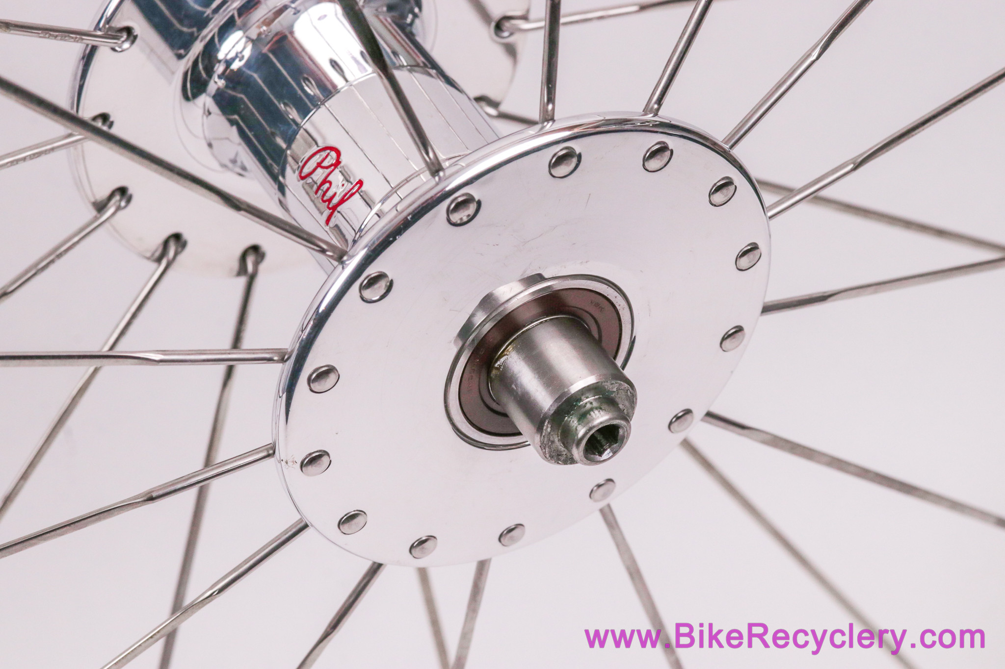 Phil Wood Classic Cassette Hub / H+Son Archetype Wheelset: Campy 9/10/11/12s - 28/32H - Polished (LOW MILES Near Mint++)