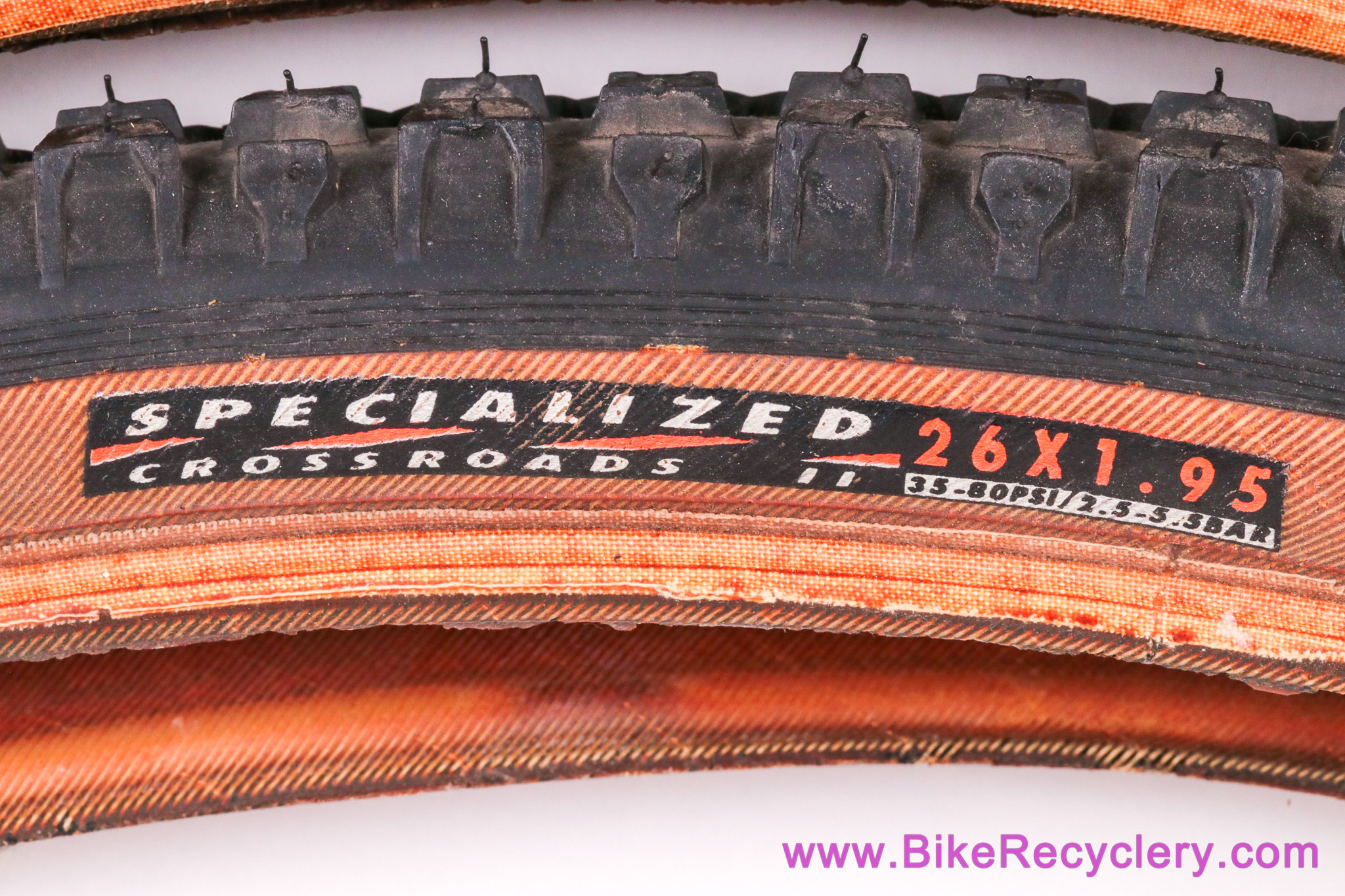 NOS(?) Specialized Crossroads II MTB Tires: 26 x 1.95" - Tan Wall - Vintage 1980s 1990s