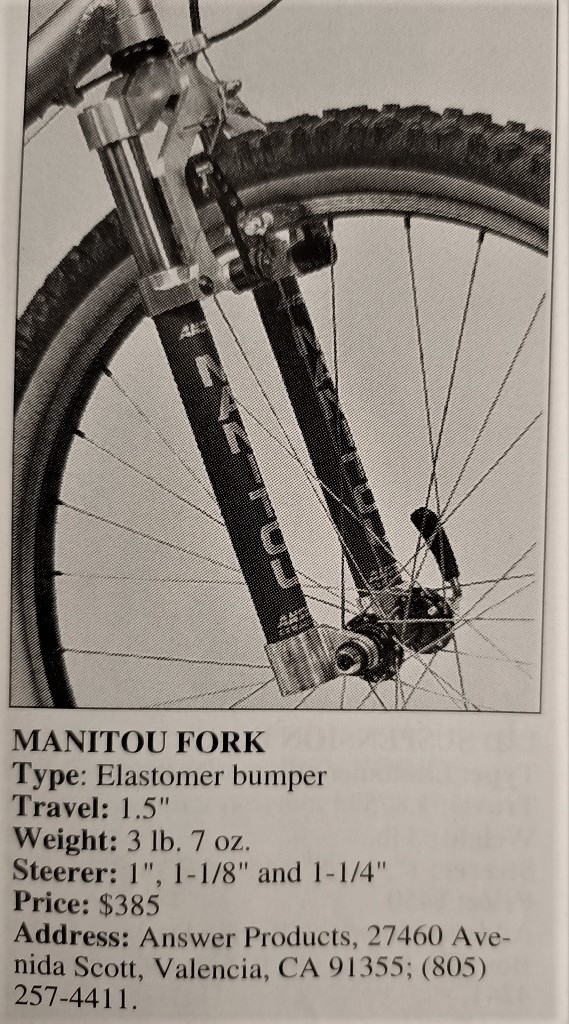 Manitou One Suspension Fork (M1):  1 1/8" Threaded - FRESH REBUILD (Near Mint)