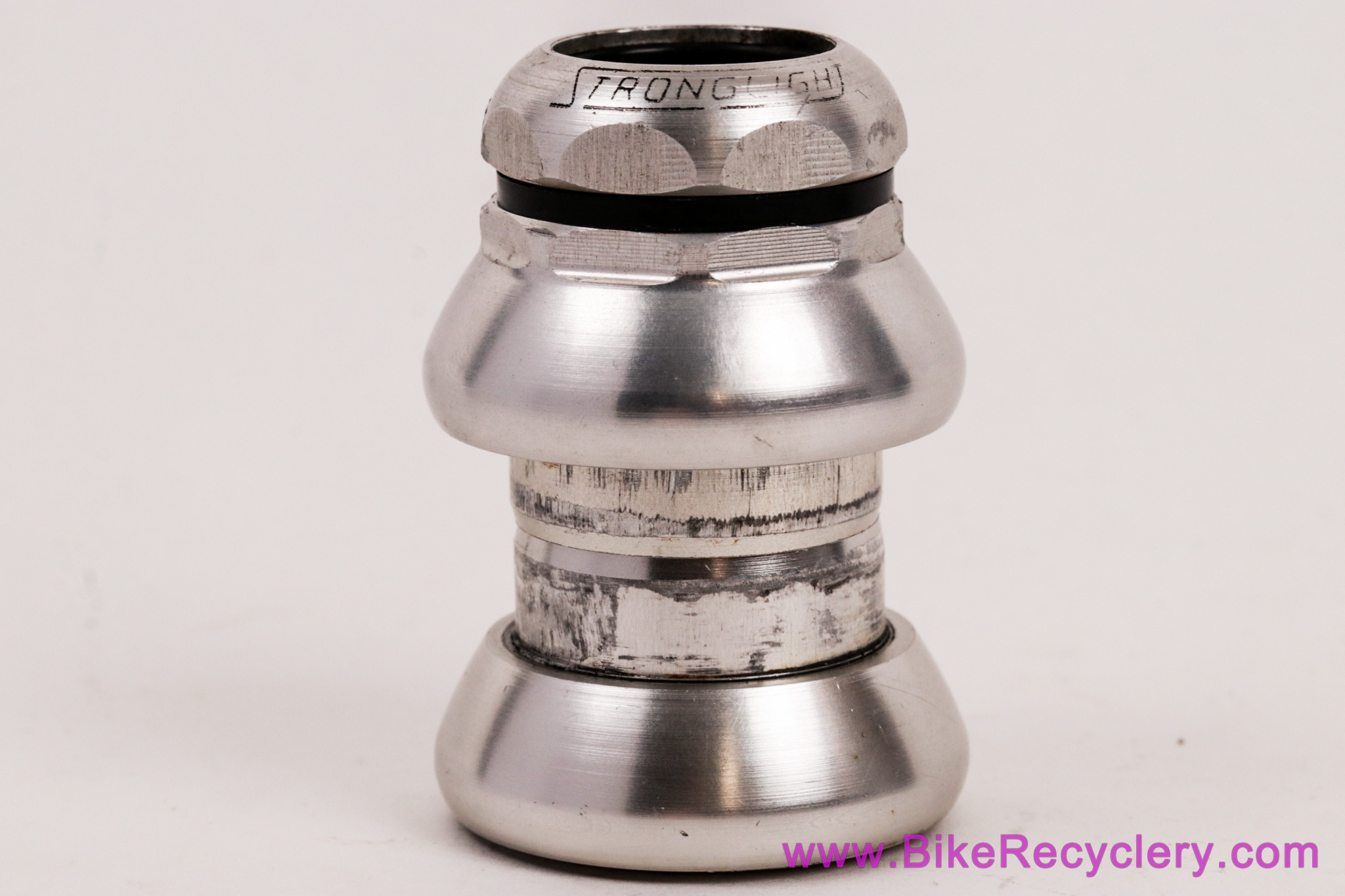 Stronglight Delta 1" Threaded Headset: FRENCH - Aero - Silver (Near Mint++)